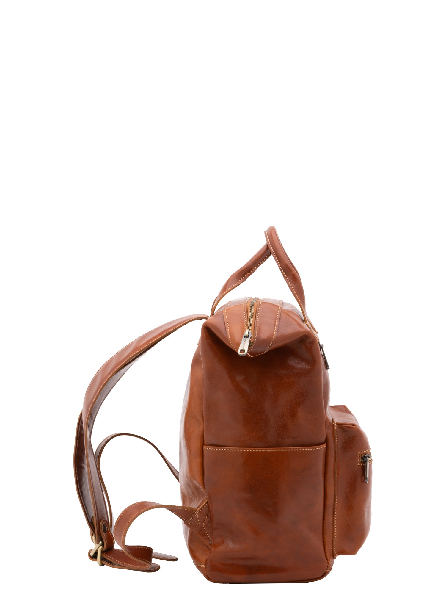 Crossbody bag I Fratelli Men Genuine leather -Cognac Cognac