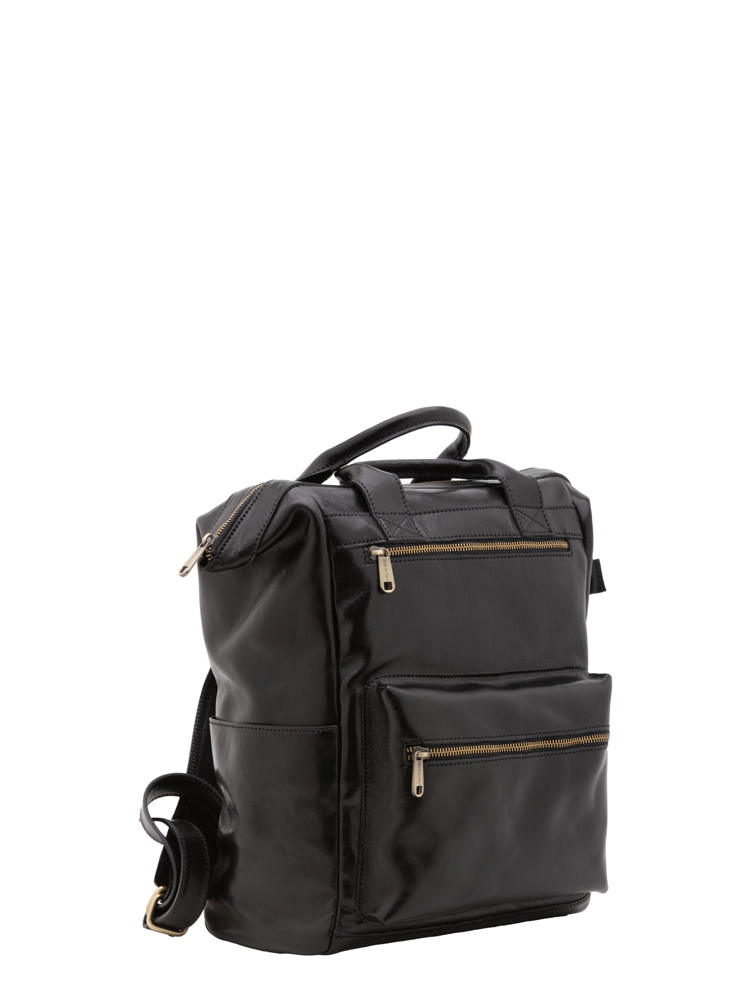 Crossbody bag I Fratelli Men Genuine leather -Cognac Nero