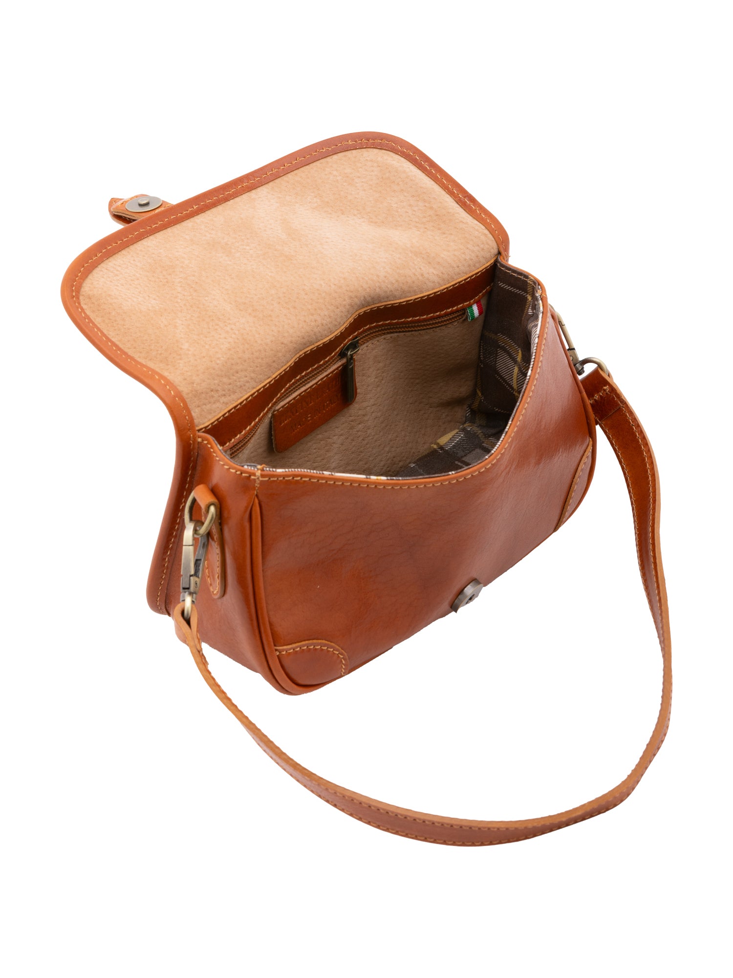 Shoulder Bag I Fratelli Women Genuine leather -Cognac Cognac