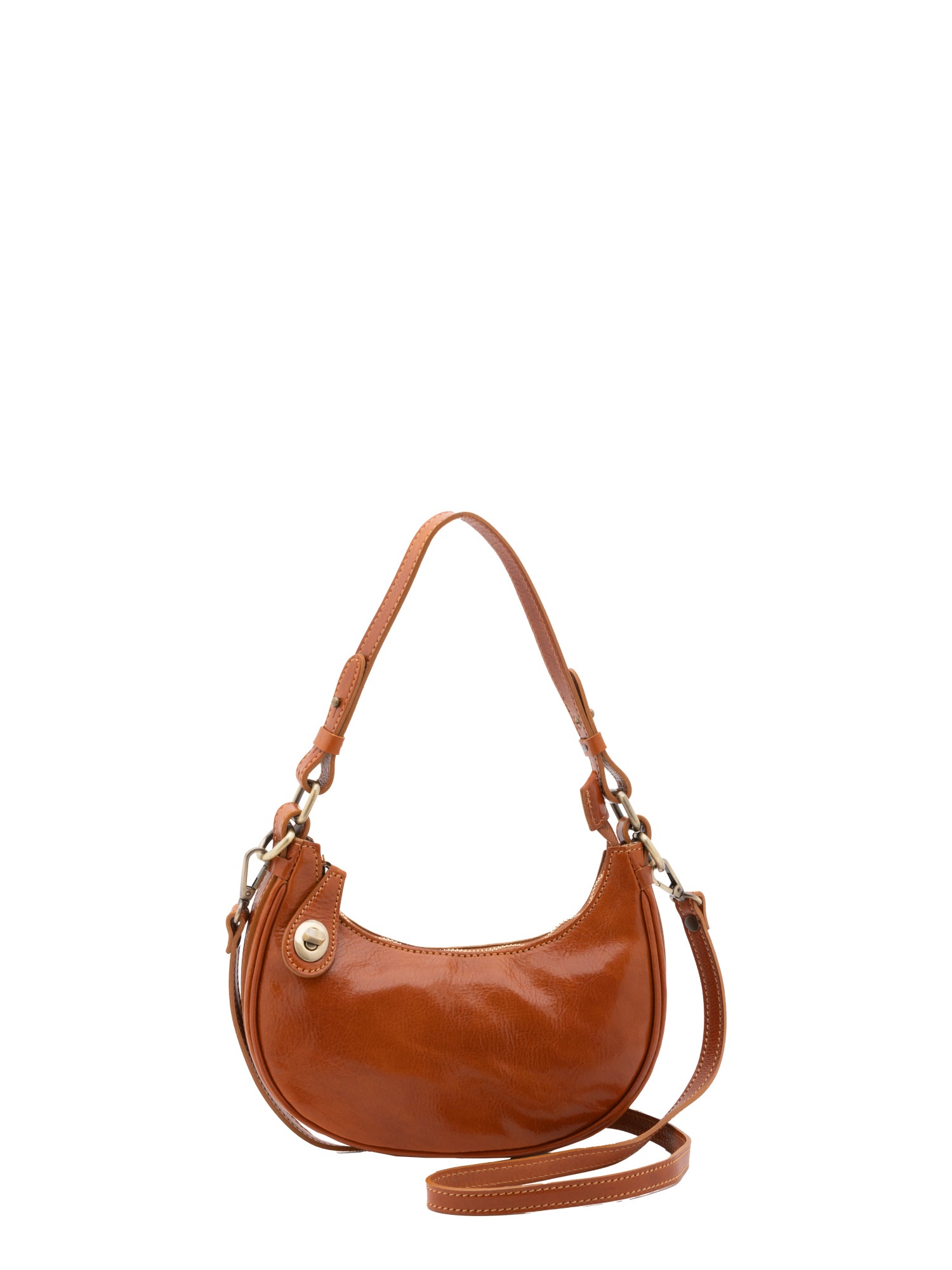 Shoulder Bag I Fratelli Women Genuine leather -Cognac Cognac