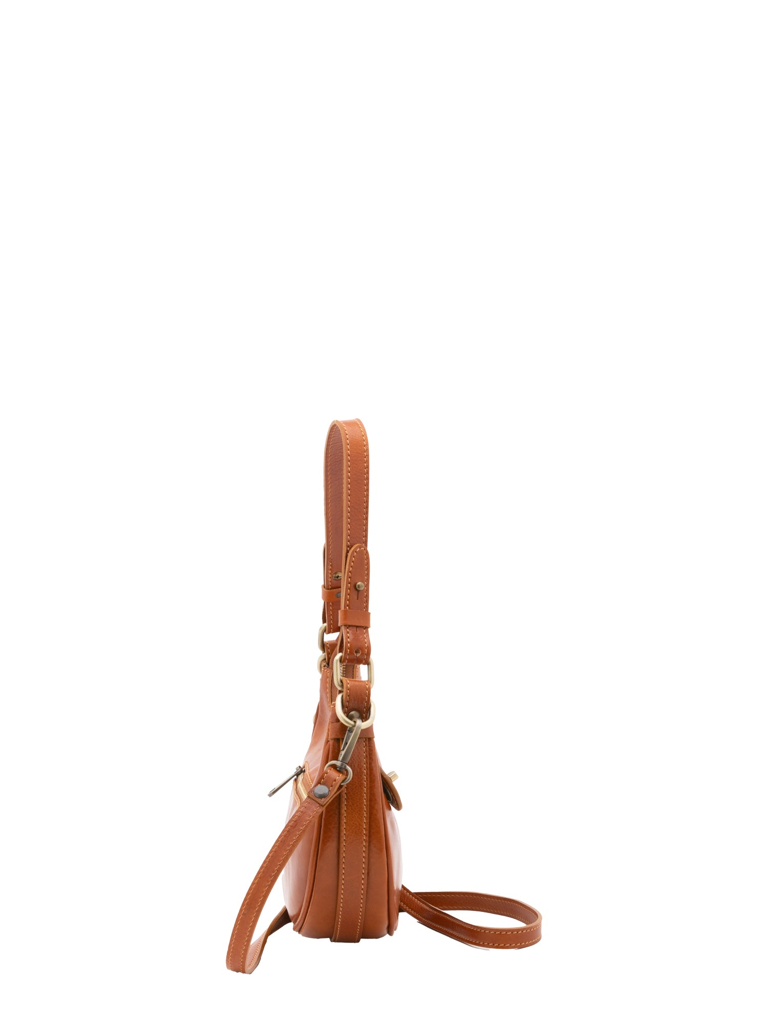 Shoulder Bag I Fratelli Women Genuine leather -Cognac Cognac