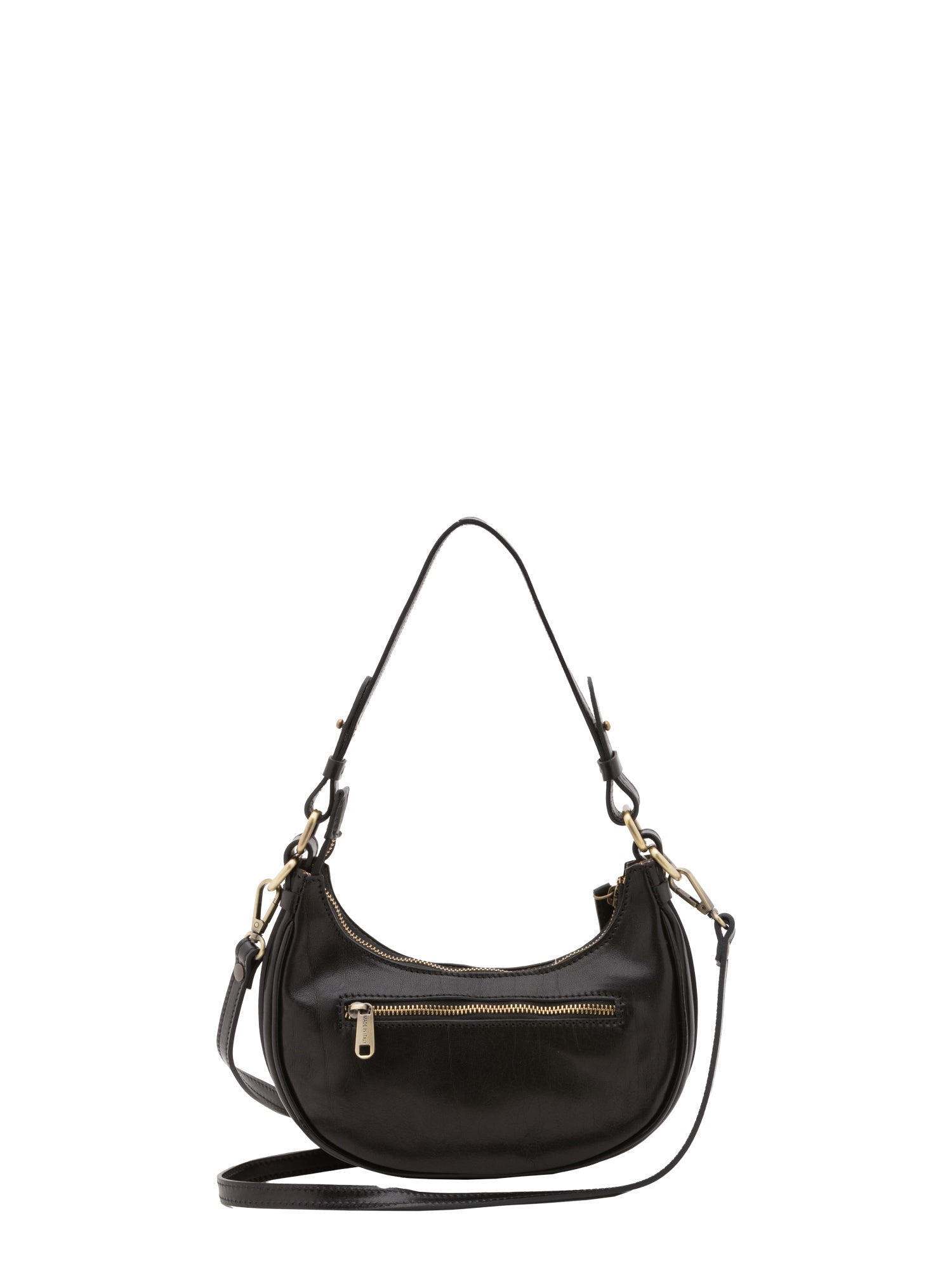Shoulder Bag I Fratelli Women Genuine leather -Cognac Nero