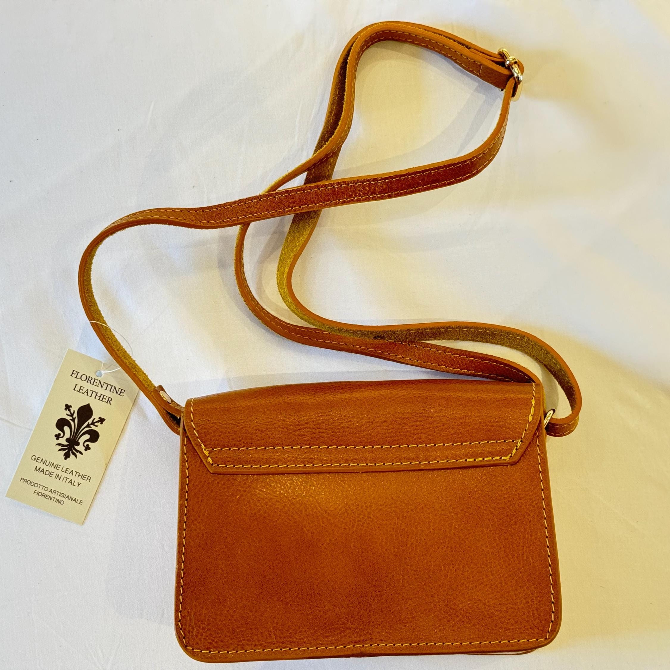 Handcrafted Italian Leather Tan Purse