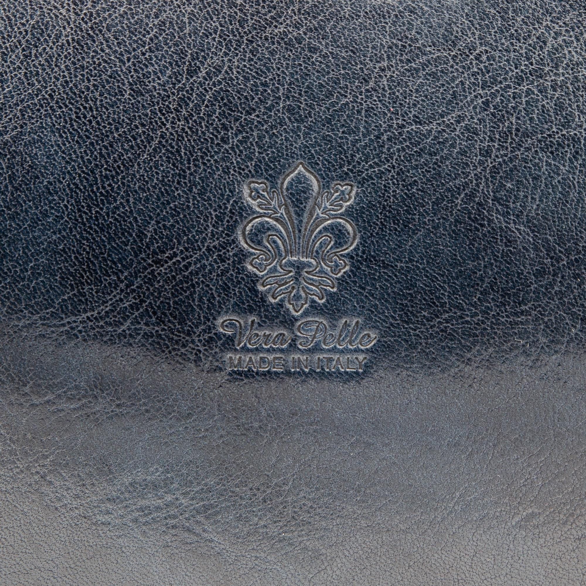 Italian Handmade Leather Bags for Women | Elegant Leather Shoulder Bag From Florence, Blue Bag, Made in Italy