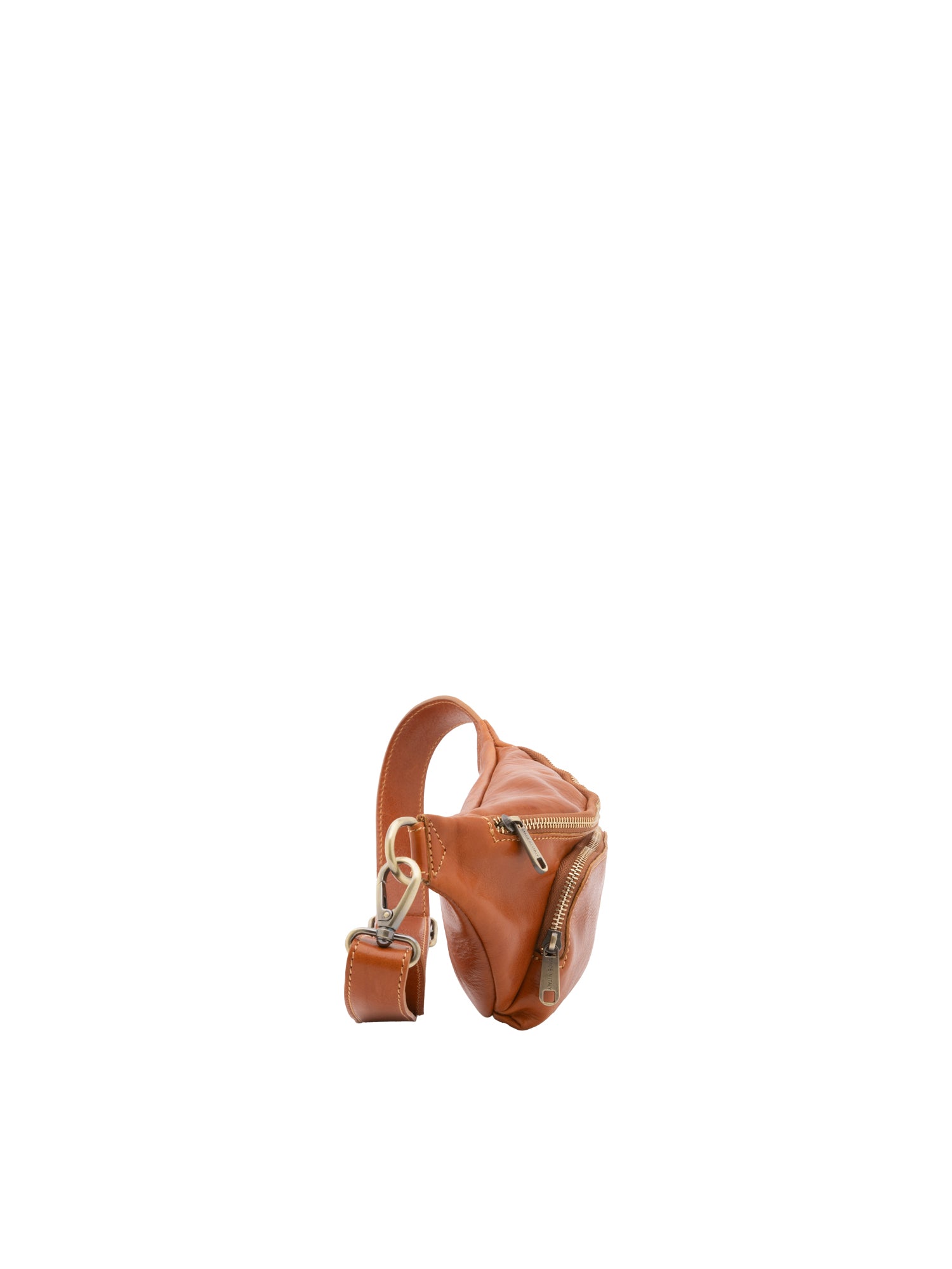 Belt bag I Fratelli Men Genuine leather -Rosso Cognac