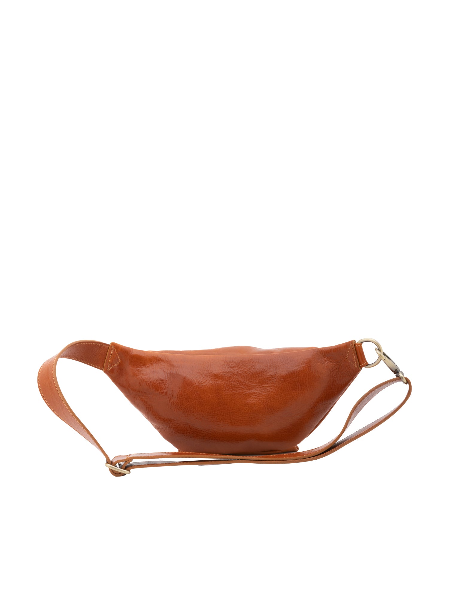 Belt bag I Fratelli Men Genuine leather -Rosso Cognac