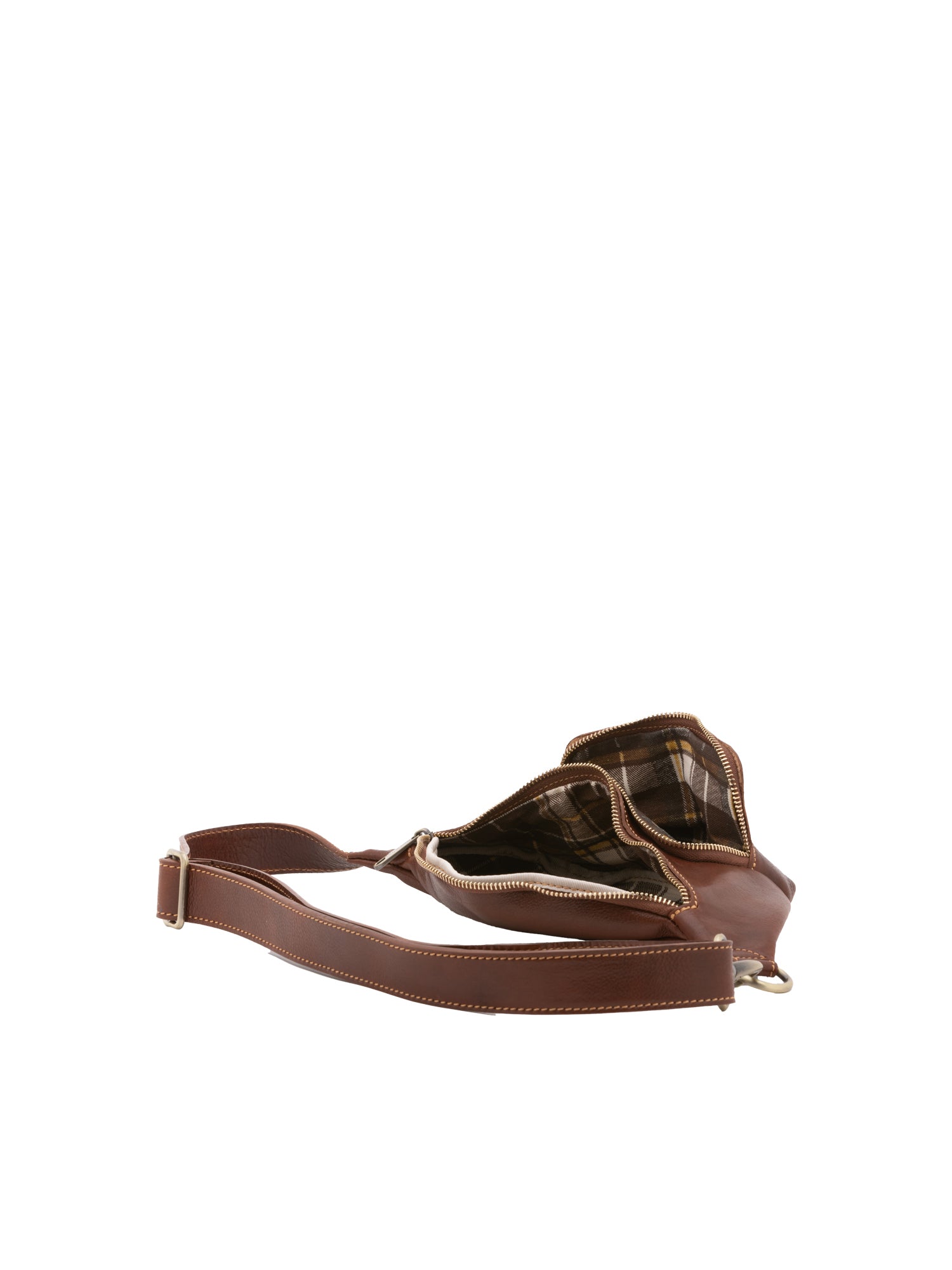 Belt bag I Fratelli Men Genuine leather -Rosso Marrone