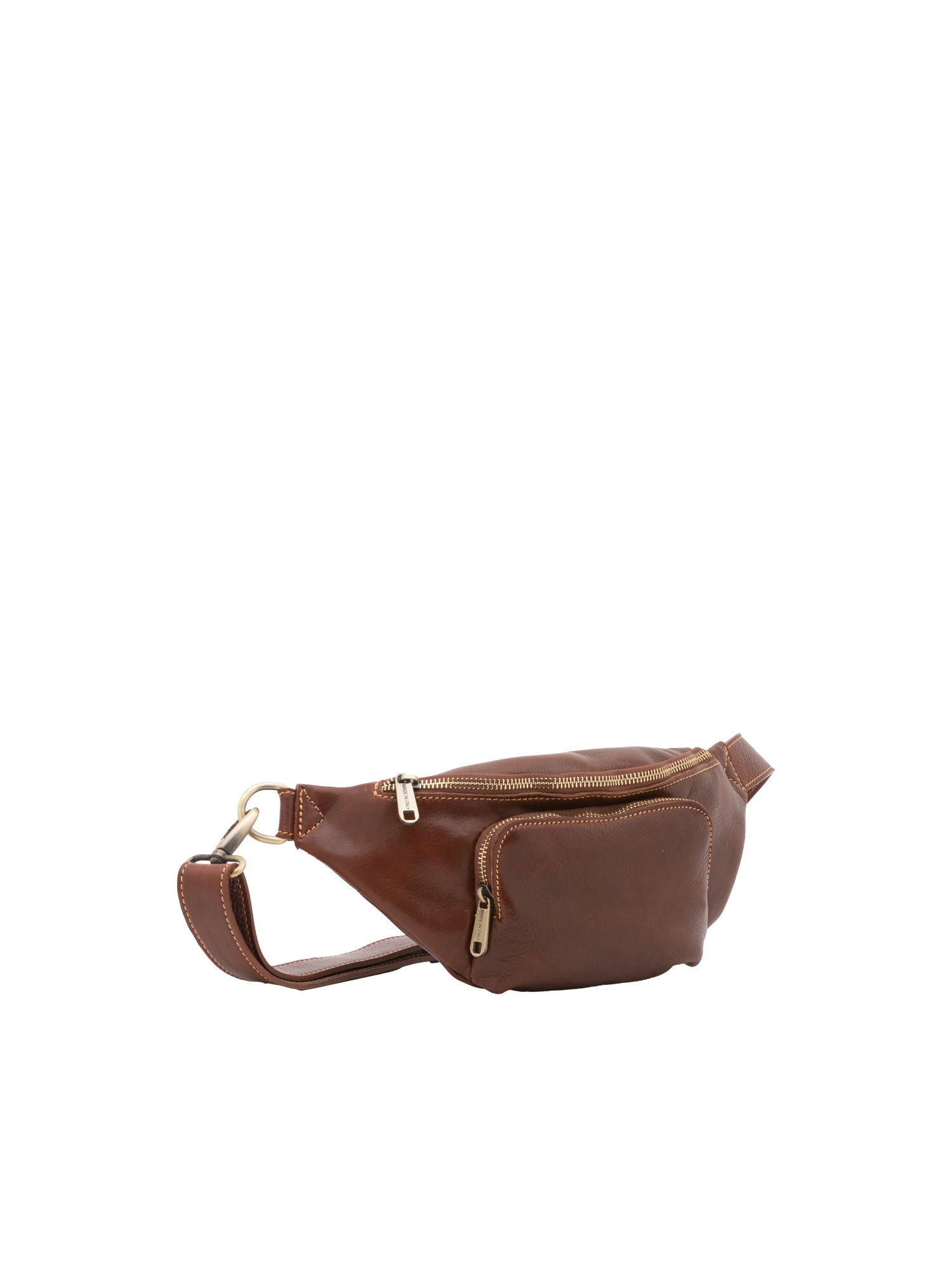 Belt bag I Fratelli Men Genuine leather -Rosso Marrone