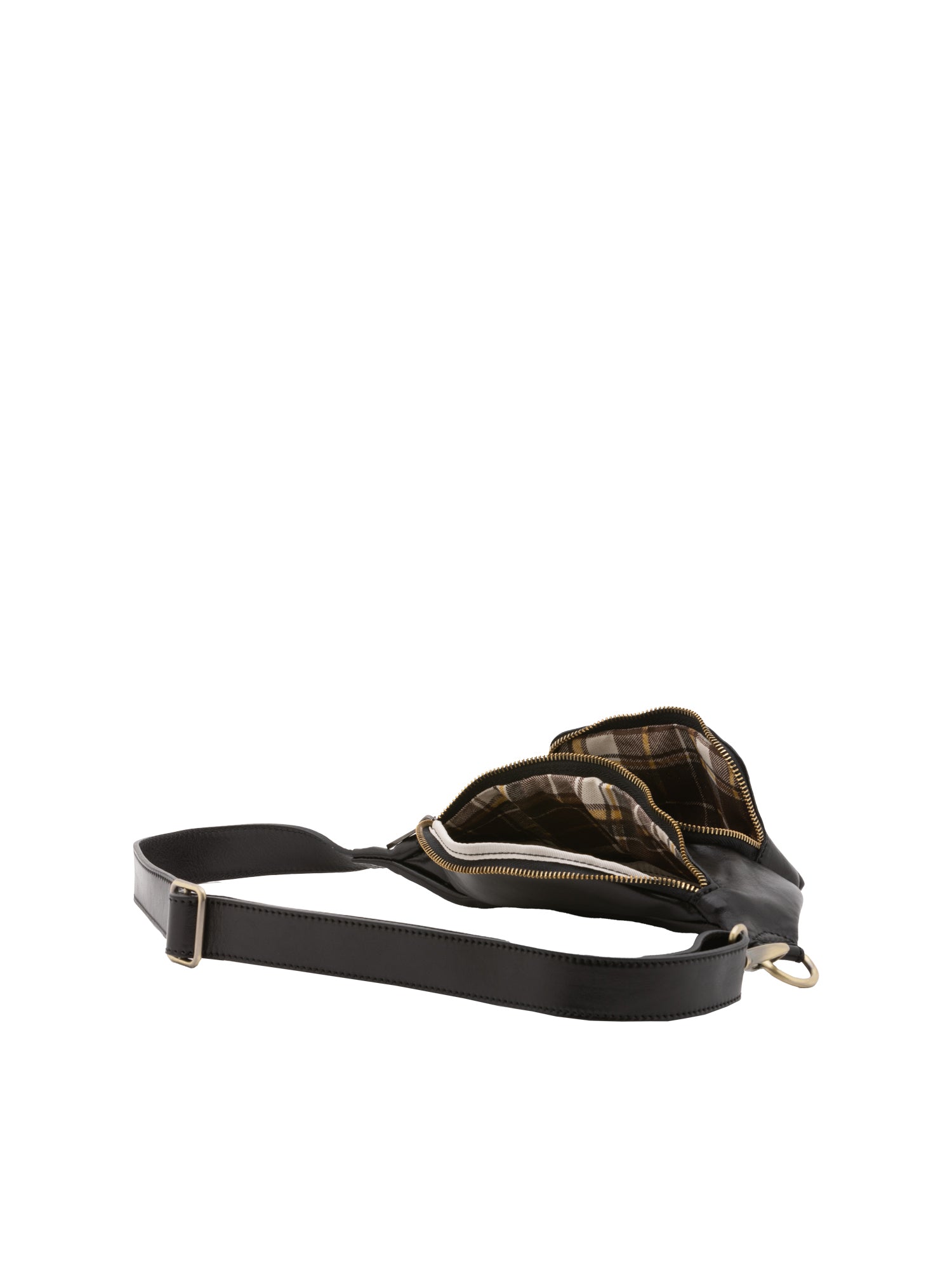 Belt bag I Fratelli Men Genuine leather -Rosso Nero