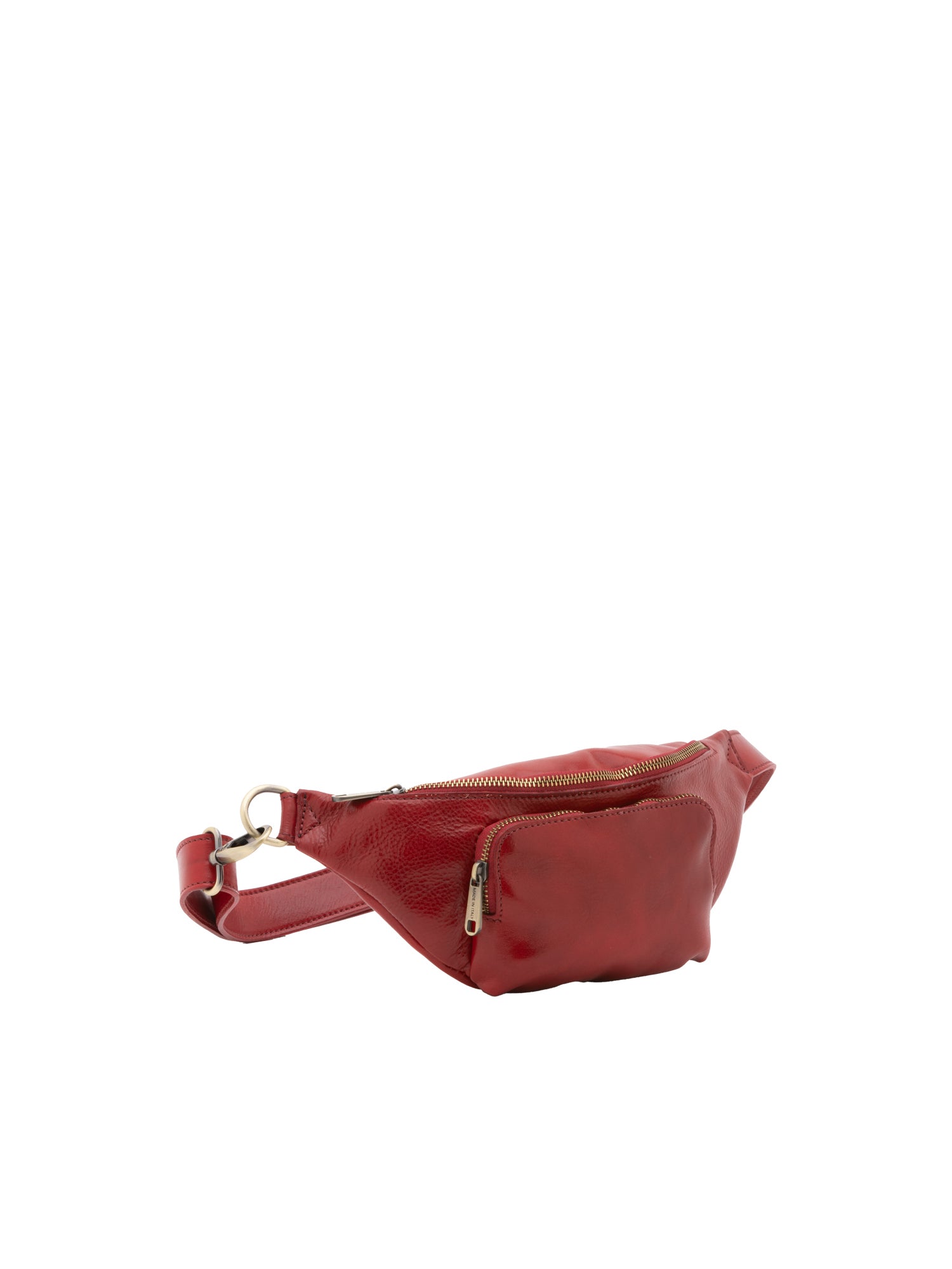 Belt bag I Fratelli Men Genuine leather -Rosso Rosso