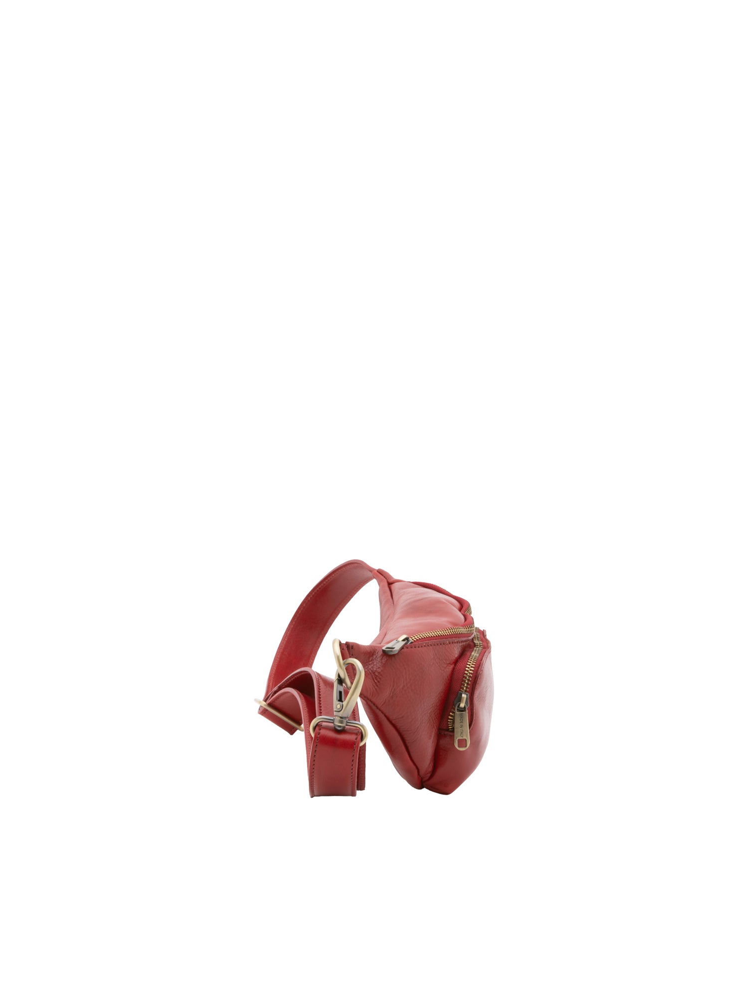 Belt bag I Fratelli Men Genuine leather -Rosso Rosso