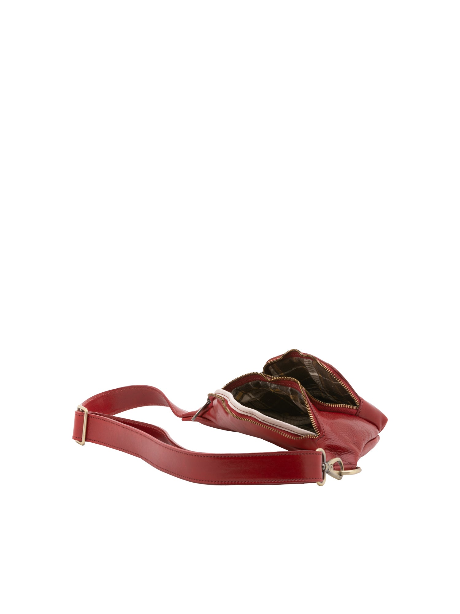 Belt bag I Fratelli Men Genuine leather -Rosso Rosso