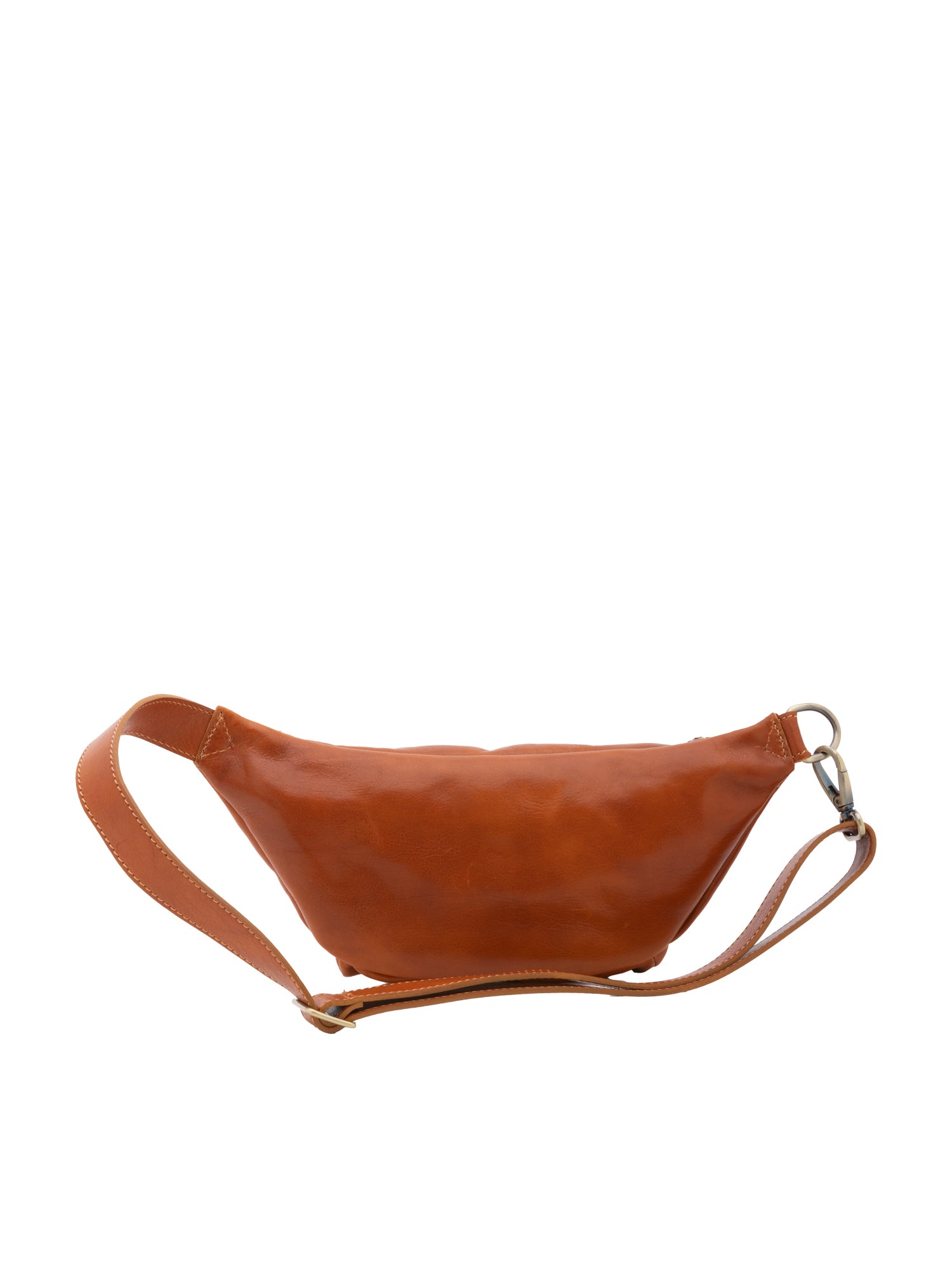 Belt bag I Fratelli Men Genuine leather -Rosso Cognac