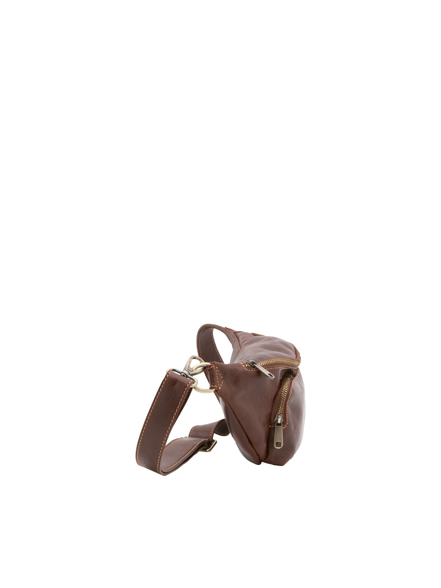 Belt bag I Fratelli Men Genuine leather -Rosso Marrone