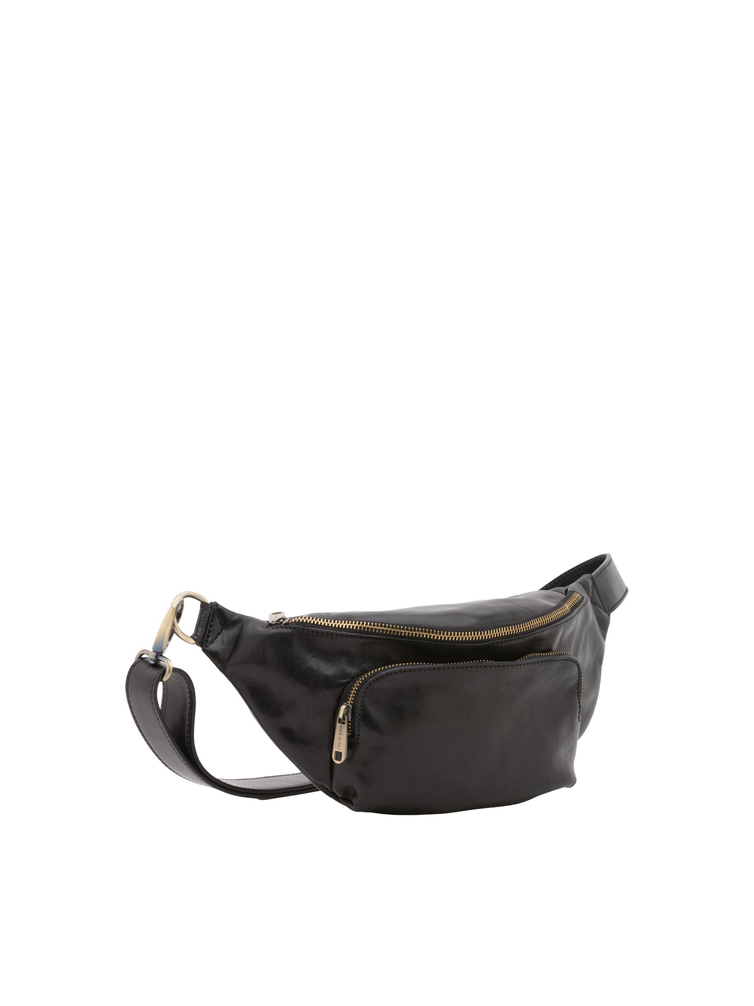 Belt bag I Fratelli Men Genuine leather -Rosso Nero