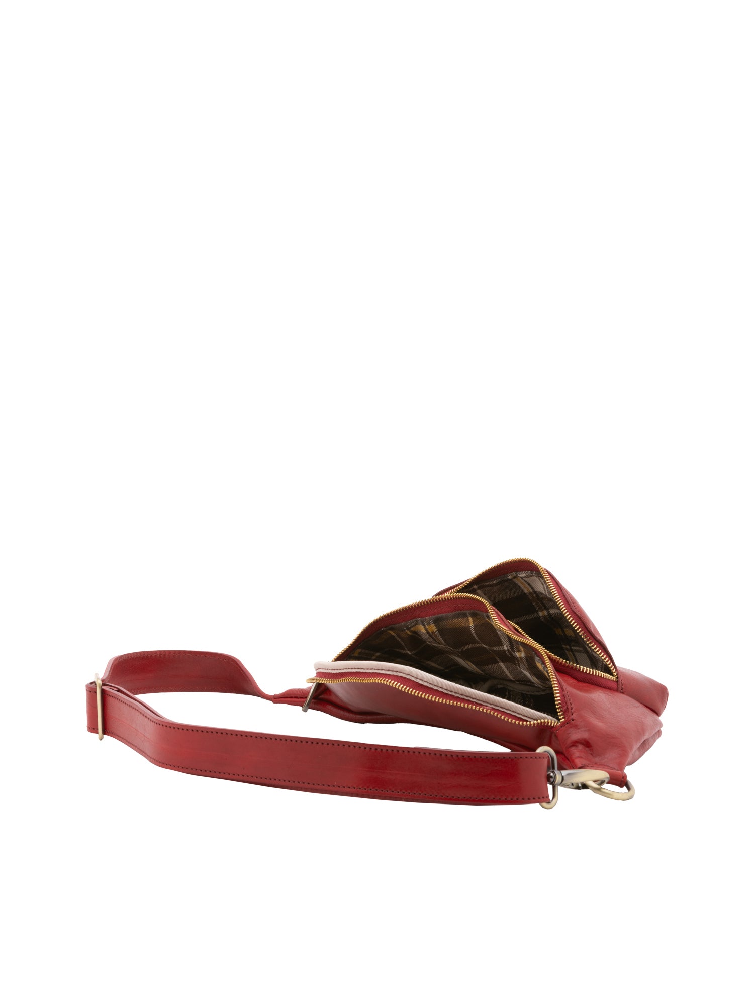 Belt bag I Fratelli Men Genuine leather -Rosso Rosso