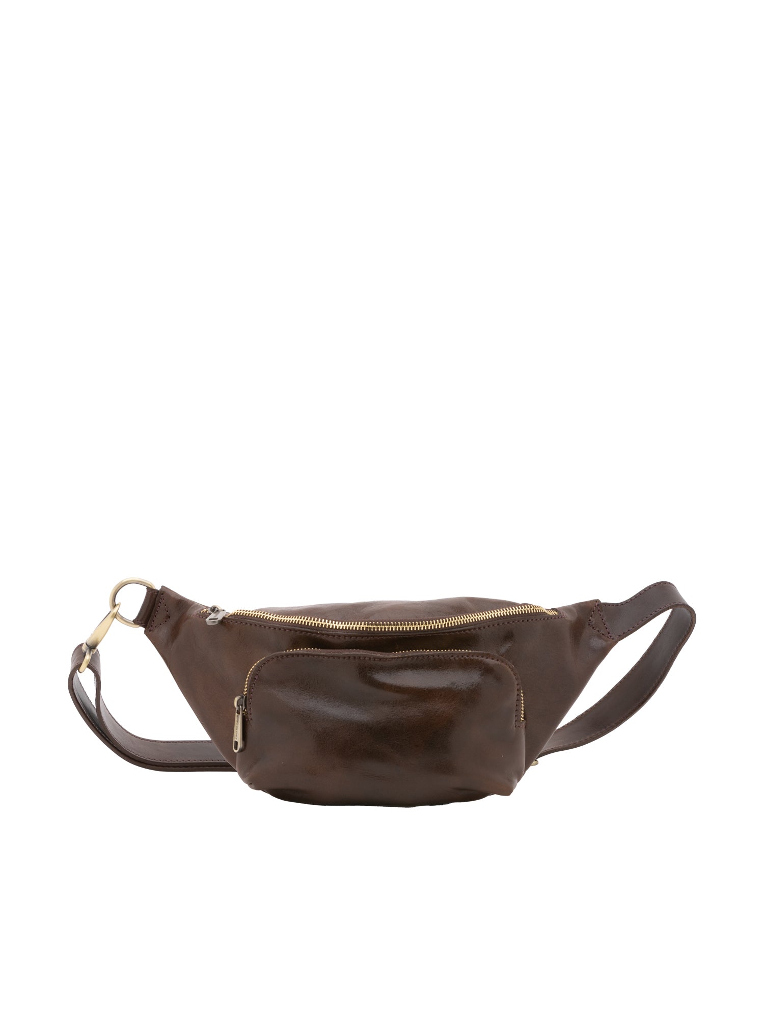 Belt bag I Fratelli Men Genuine leather -Rosso Fango