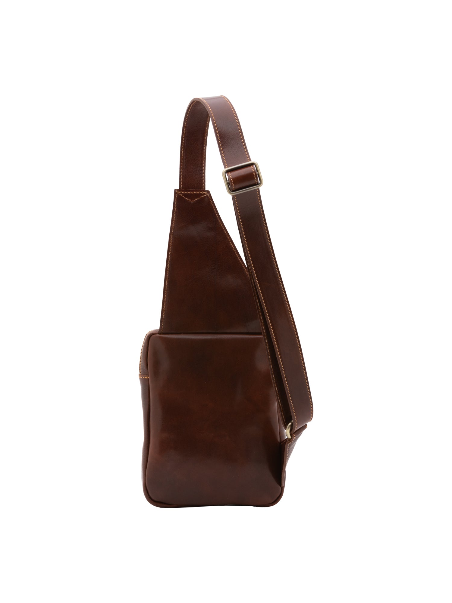 Crossbody bag I Fratelli Men Genuine leather -Marrone Marrone