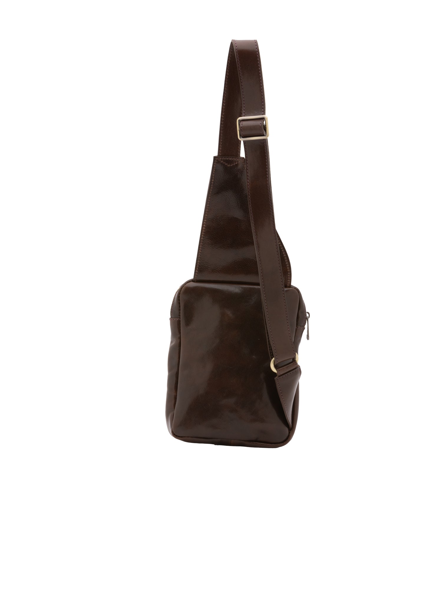 Crossbody bag I Fratelli Men Genuine leather -Marrone Testa di moro