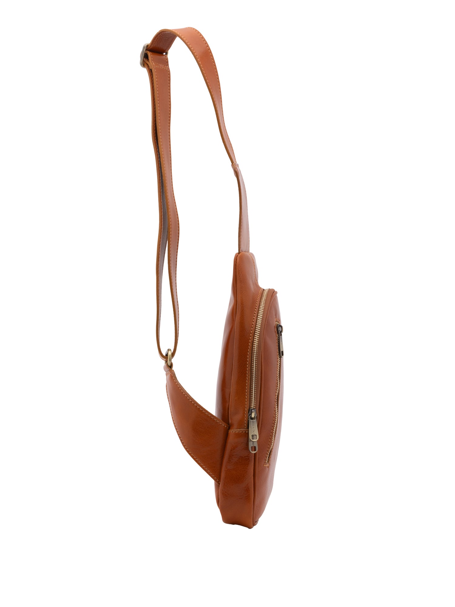 Crossbody bag I Fratelli Men Genuine leather -Tmoro Cognac