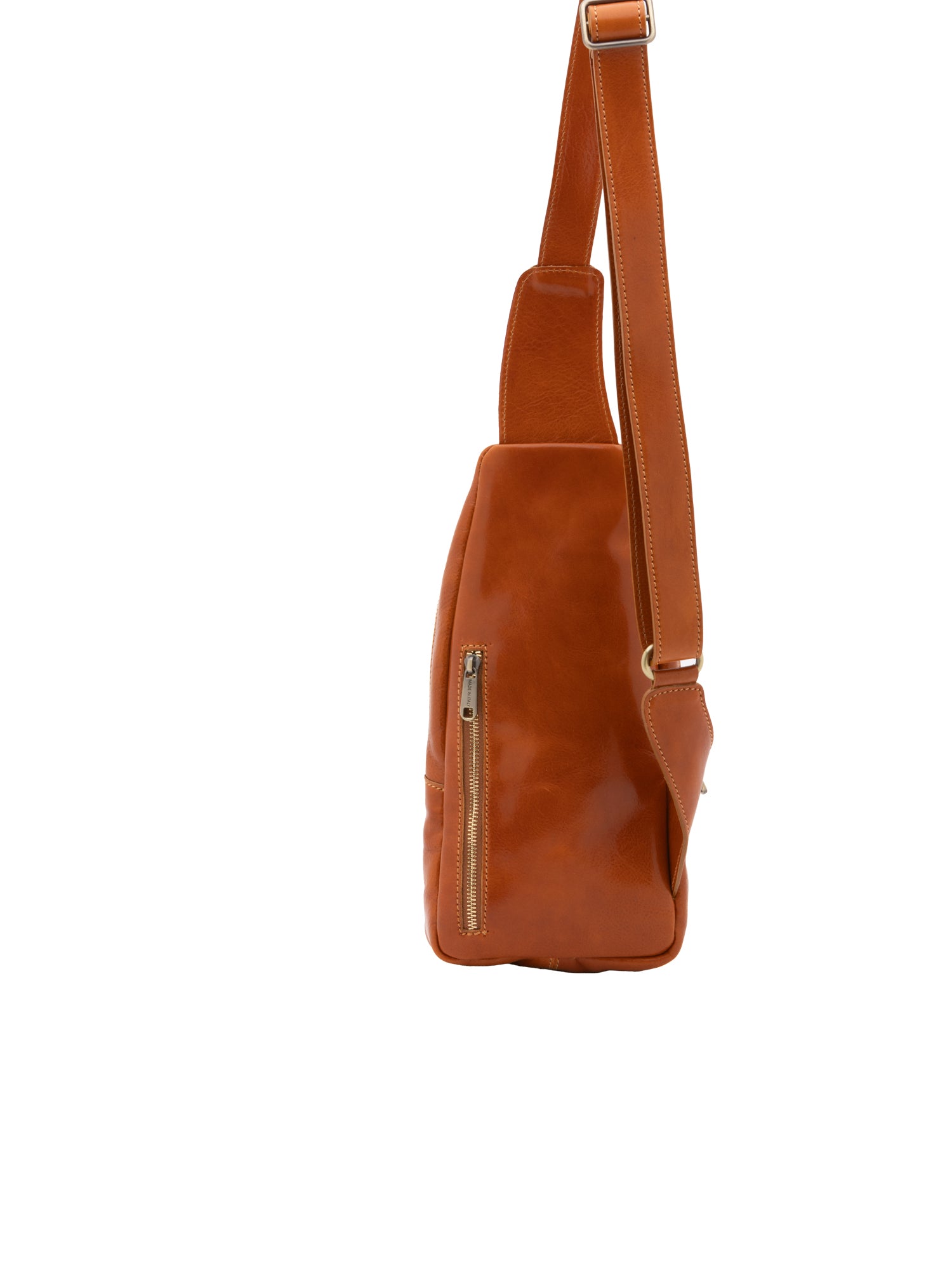 Crossbody bag I Fratelli Men Genuine leather -Tmoro Cognac