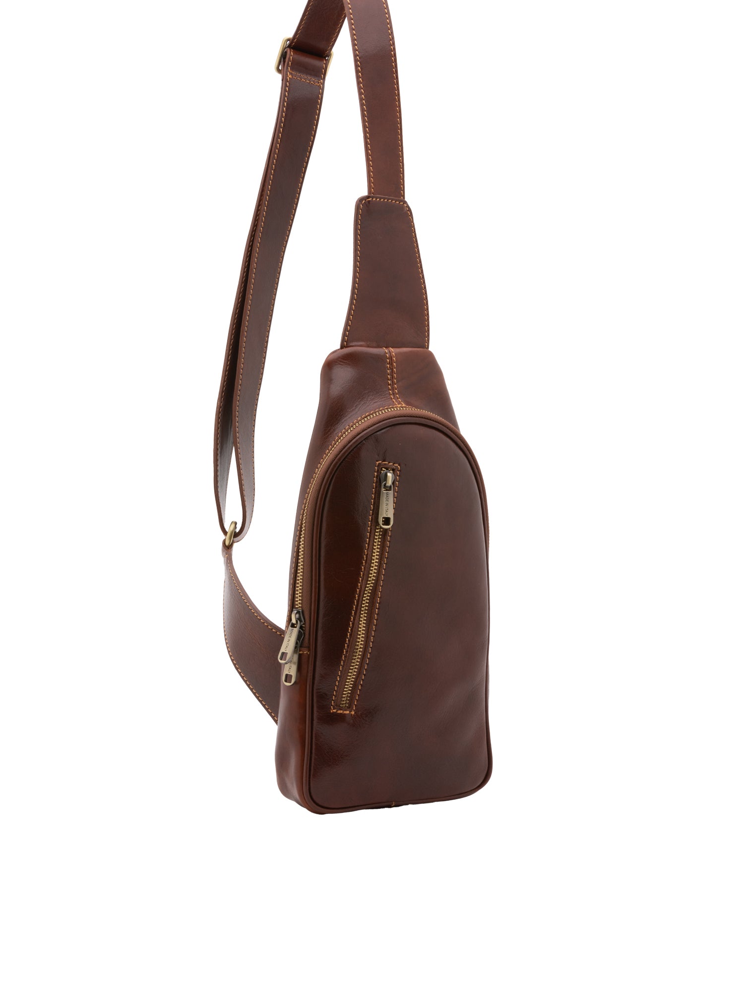 Crossbody bag I Fratelli Men Genuine leather -Tmoro Marrone