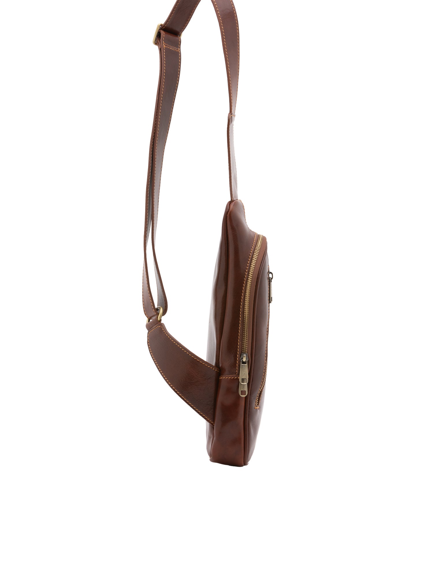 Crossbody bag I Fratelli Men Genuine leather -Tmoro Marrone