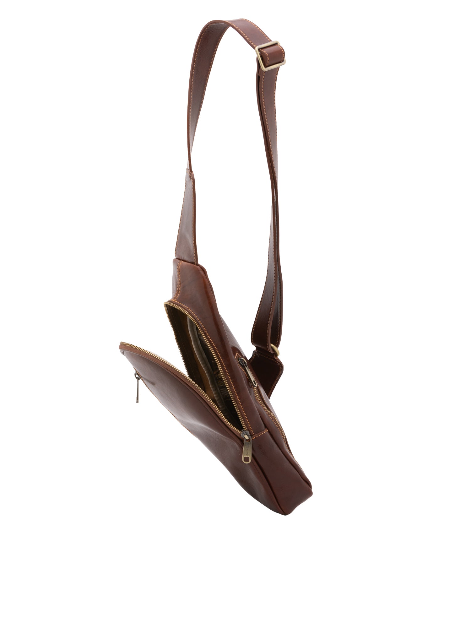 Crossbody bag I Fratelli Men Genuine leather -Tmoro Marrone