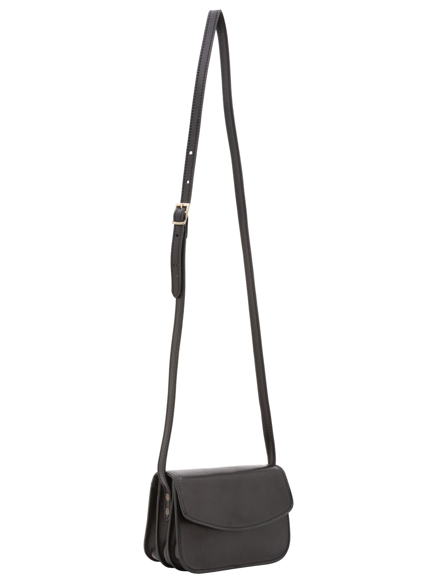 Crossbody bag I Fratelli Women Genuine leather -Rosso Nero