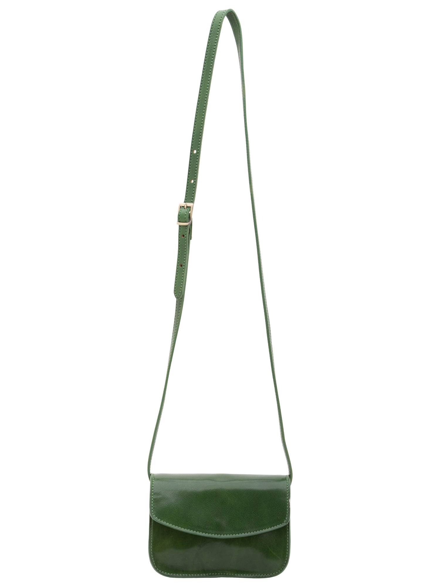 Crossbody bag I Fratelli Women Genuine leather -Rosso Verde