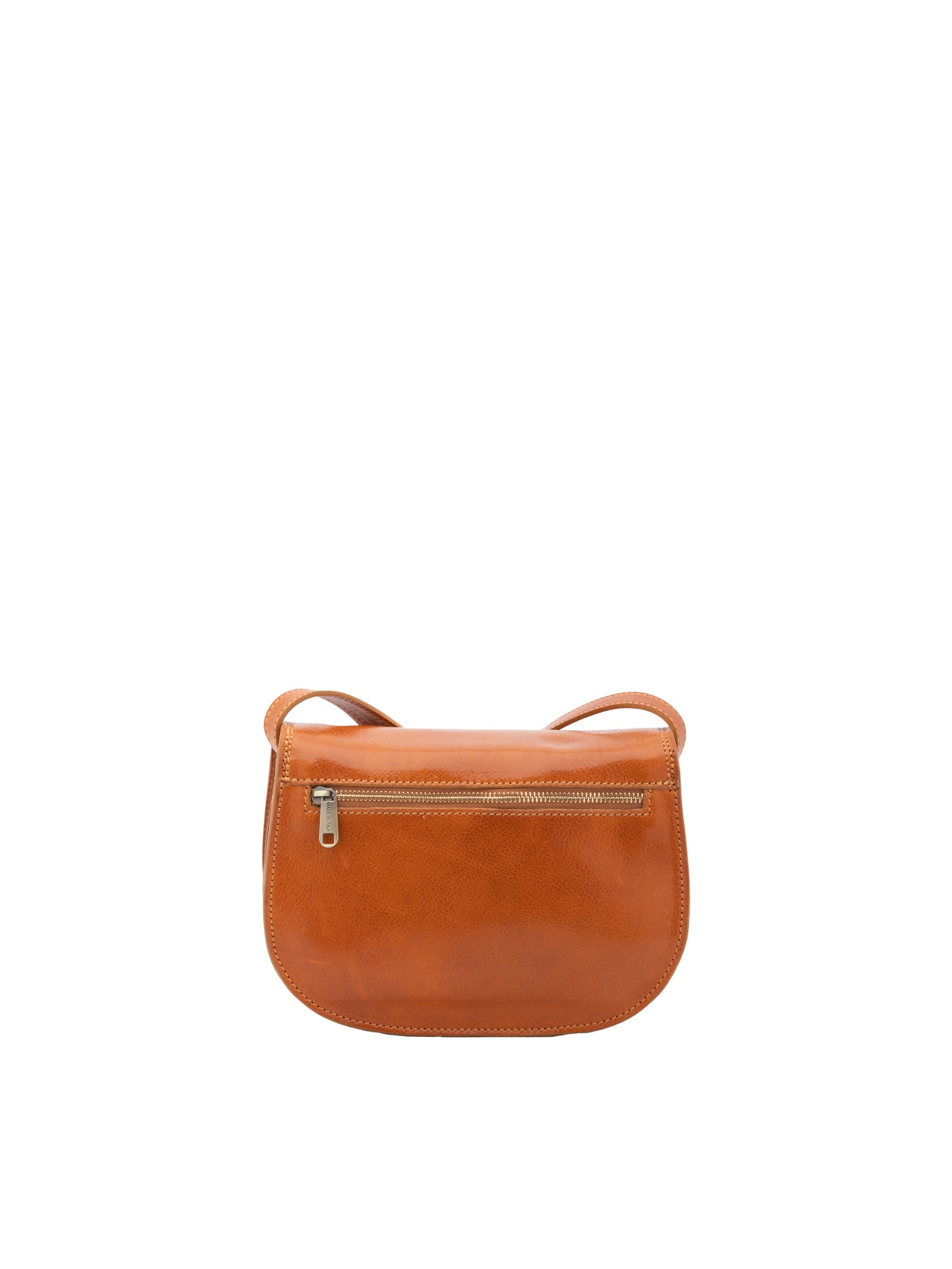 Crossbody bag I Fratelli Women Genuine leather -Rosso Cognac