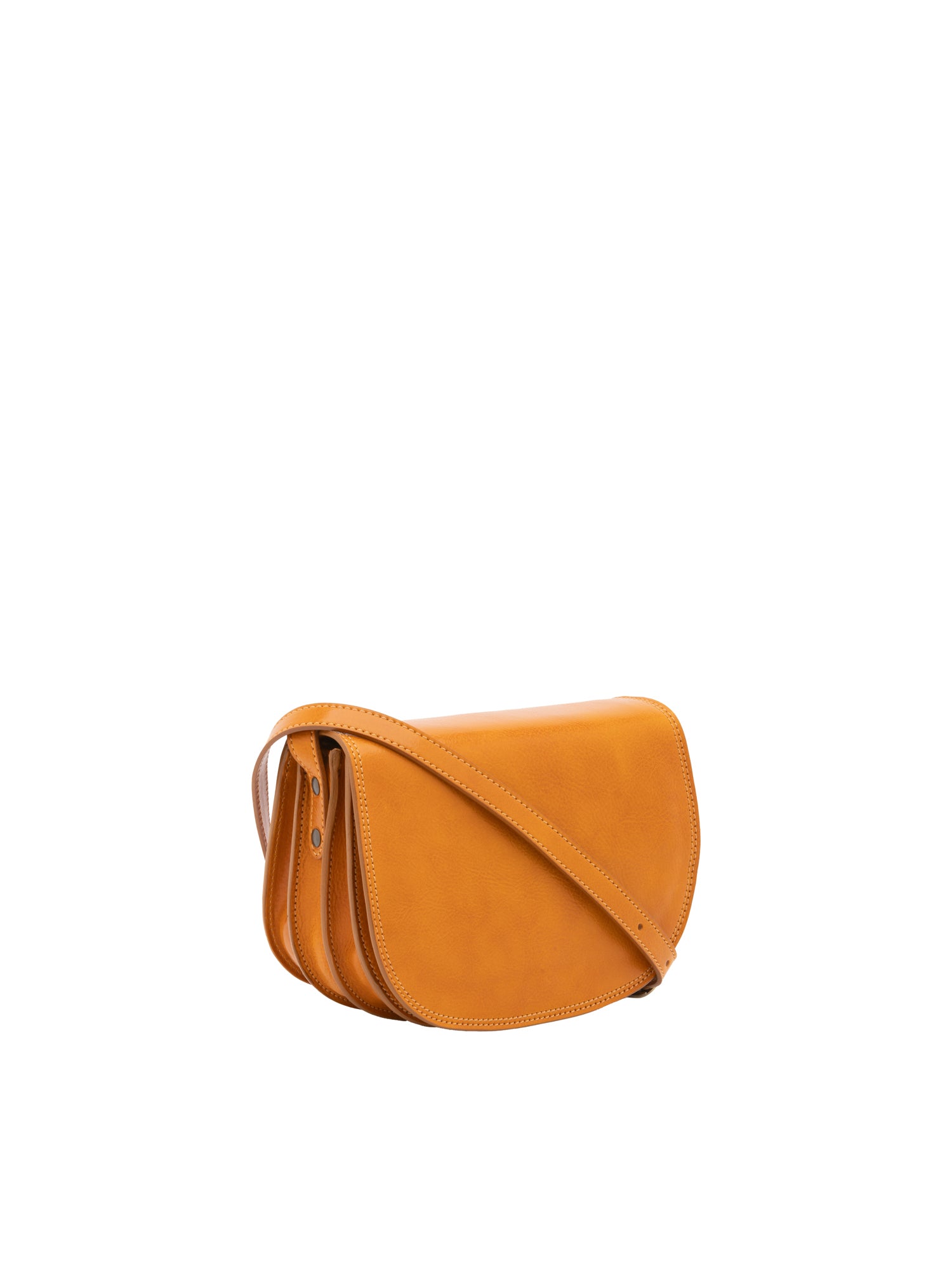 Crossbody bag I Fratelli Women Genuine leather -Rosso Giallo