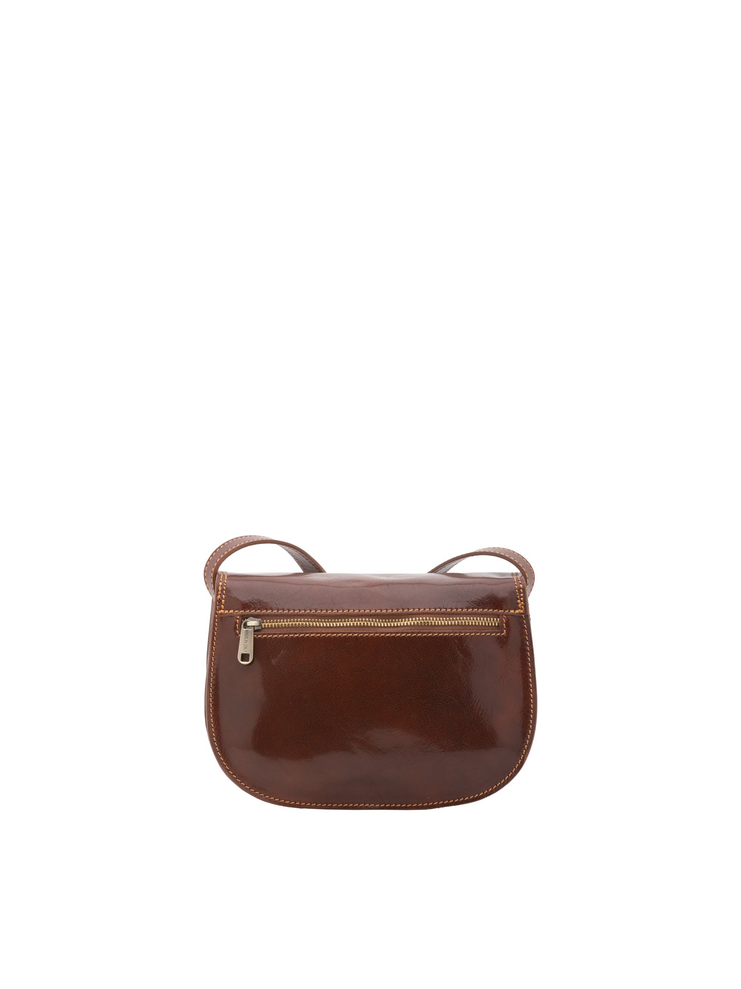 Crossbody bag I Fratelli Women Genuine leather -Rosso Marrone