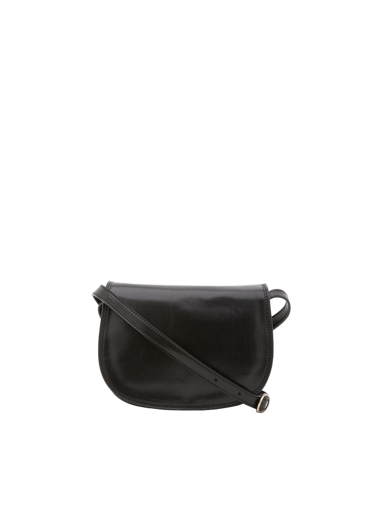 Crossbody bag I Fratelli Women Genuine leather -Rosso Nero