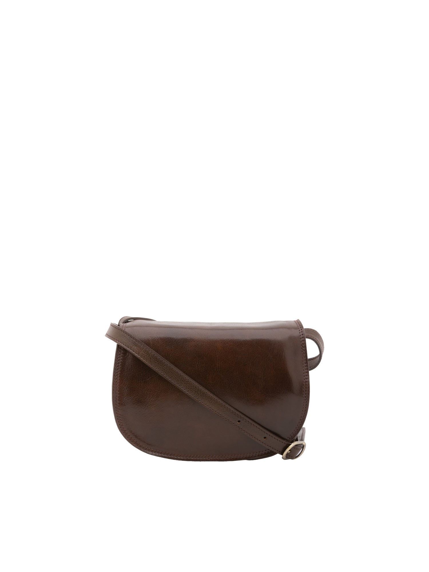 Crossbody bag I Fratelli Women Genuine leather -Rosso Testa di moro