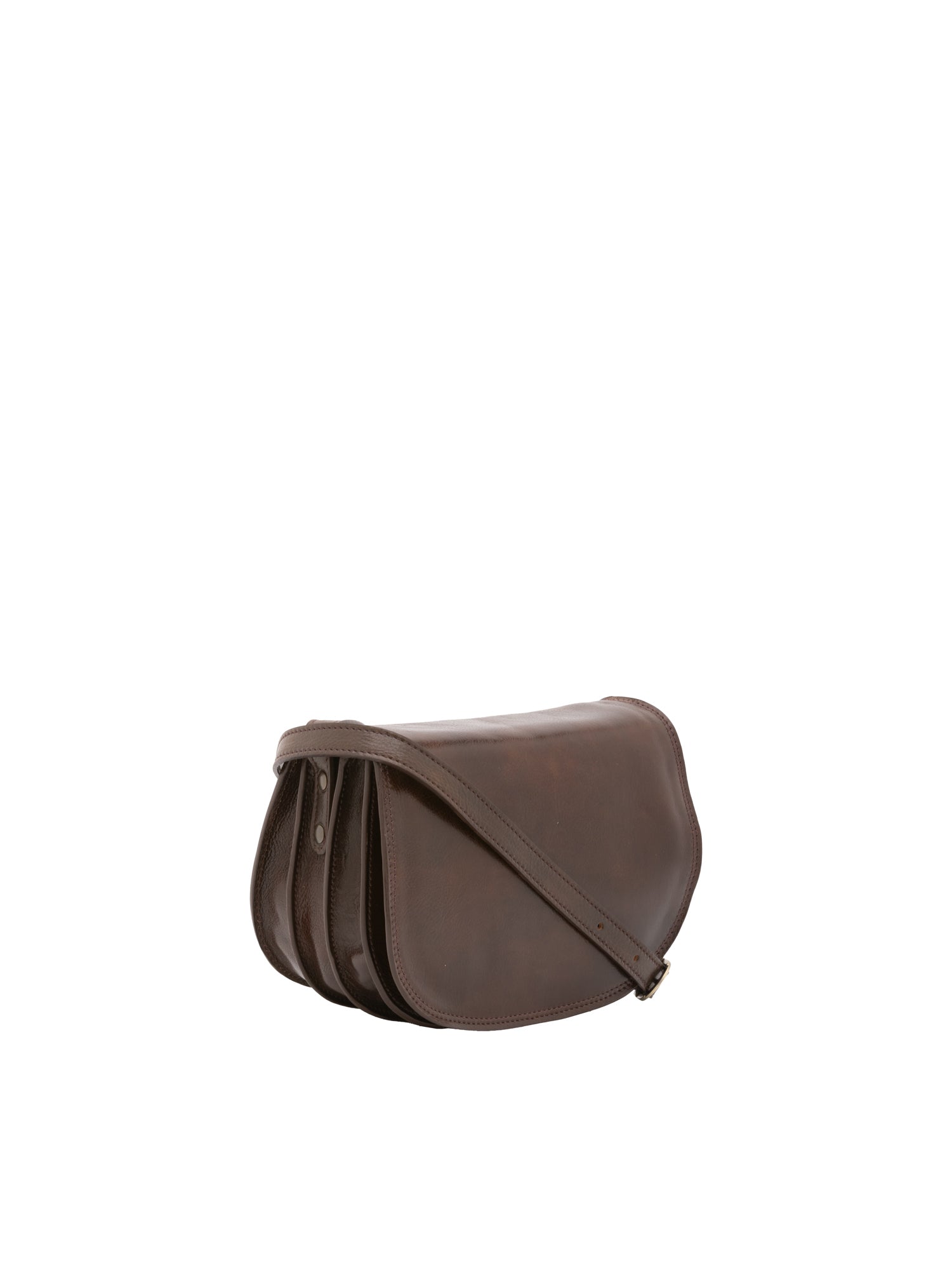 Crossbody bag I Fratelli Women Genuine leather -Rosso Testa di moro