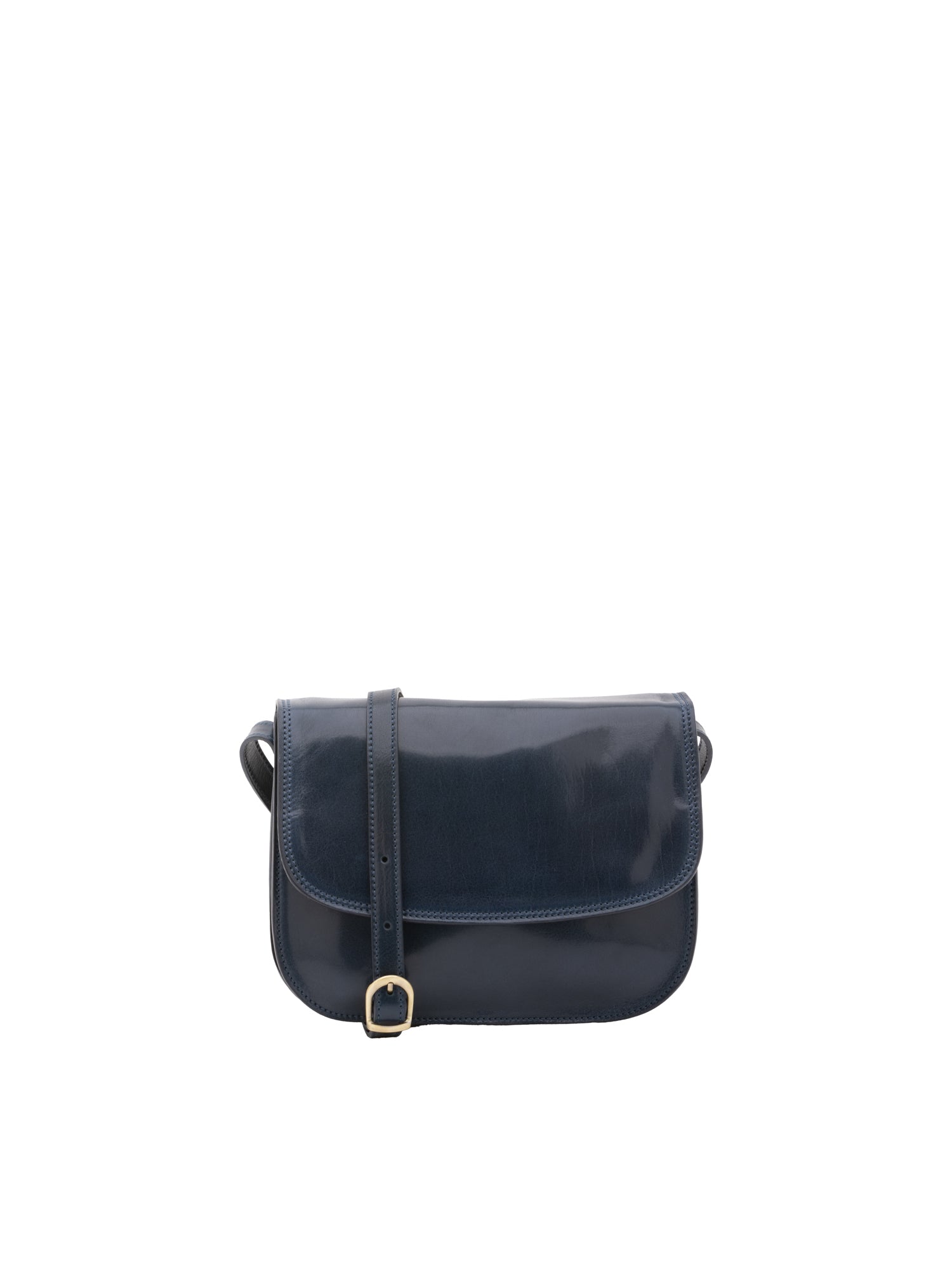 Crossbody bag I Fratelli Women Genuine leather -Rosso Blu