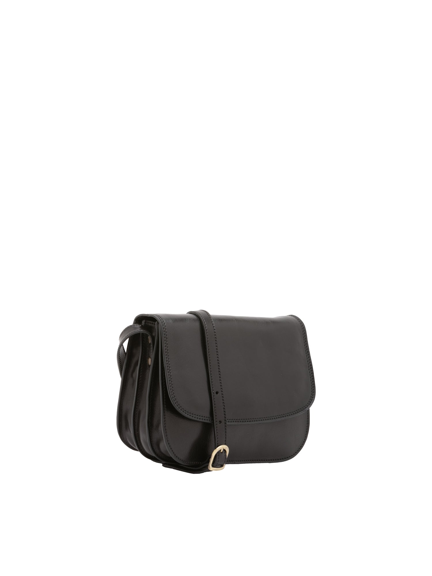 Crossbody bag I Fratelli Women Genuine leather -Rosso Nero