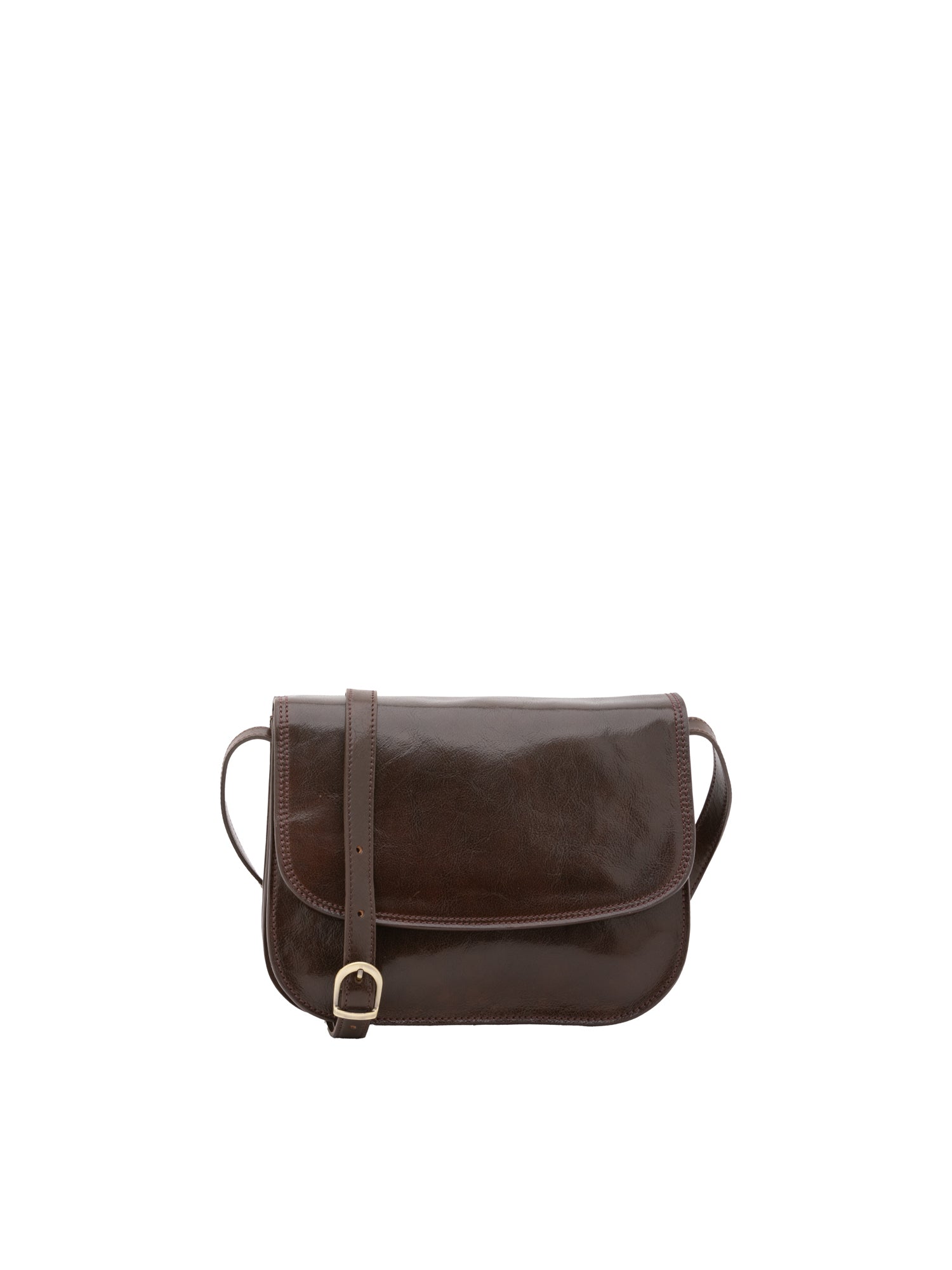 Crossbody bag I Fratelli Women Genuine leather -Rosso Testa di moro