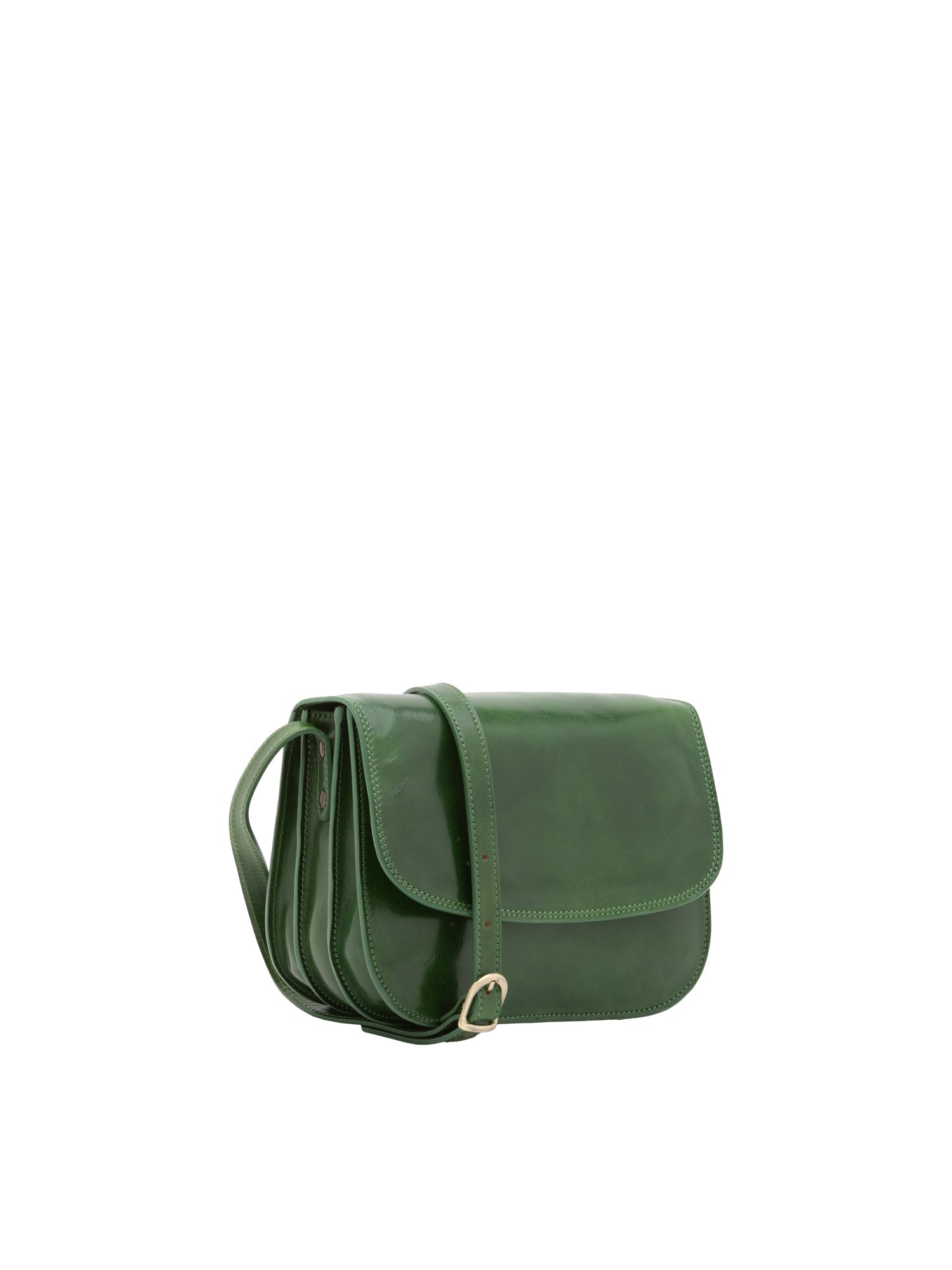Crossbody bag I Fratelli Women Genuine leather -Rosso Verde