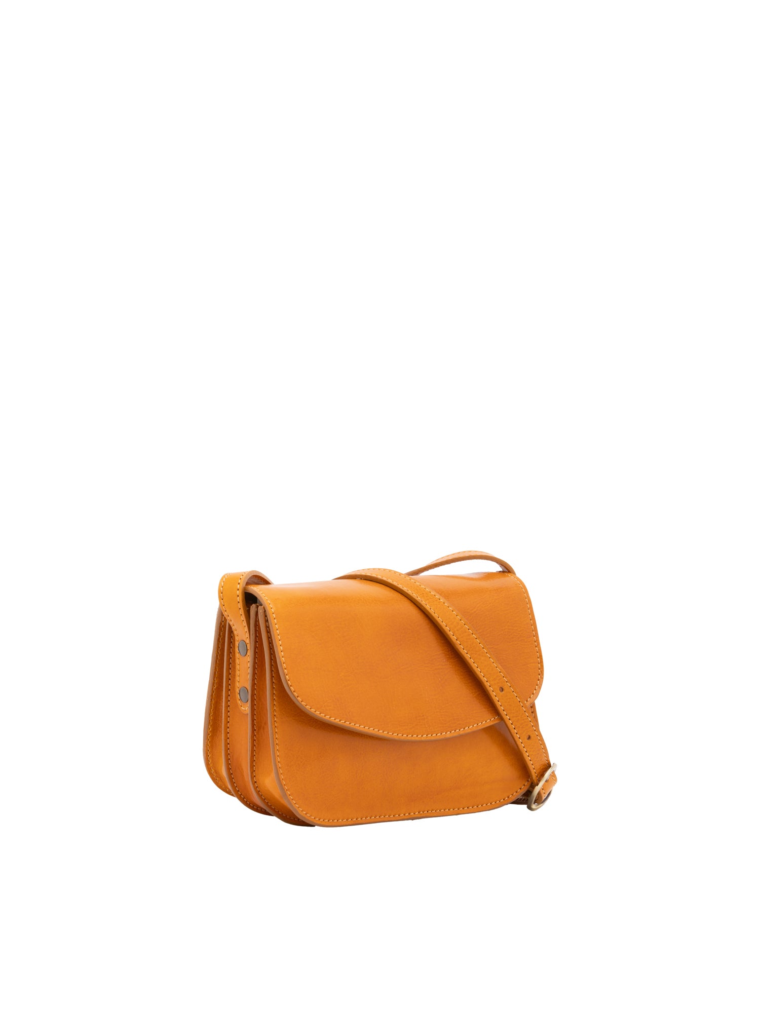 Crossbody bag I Fratelli Women Genuine leather -Rosso Giallo