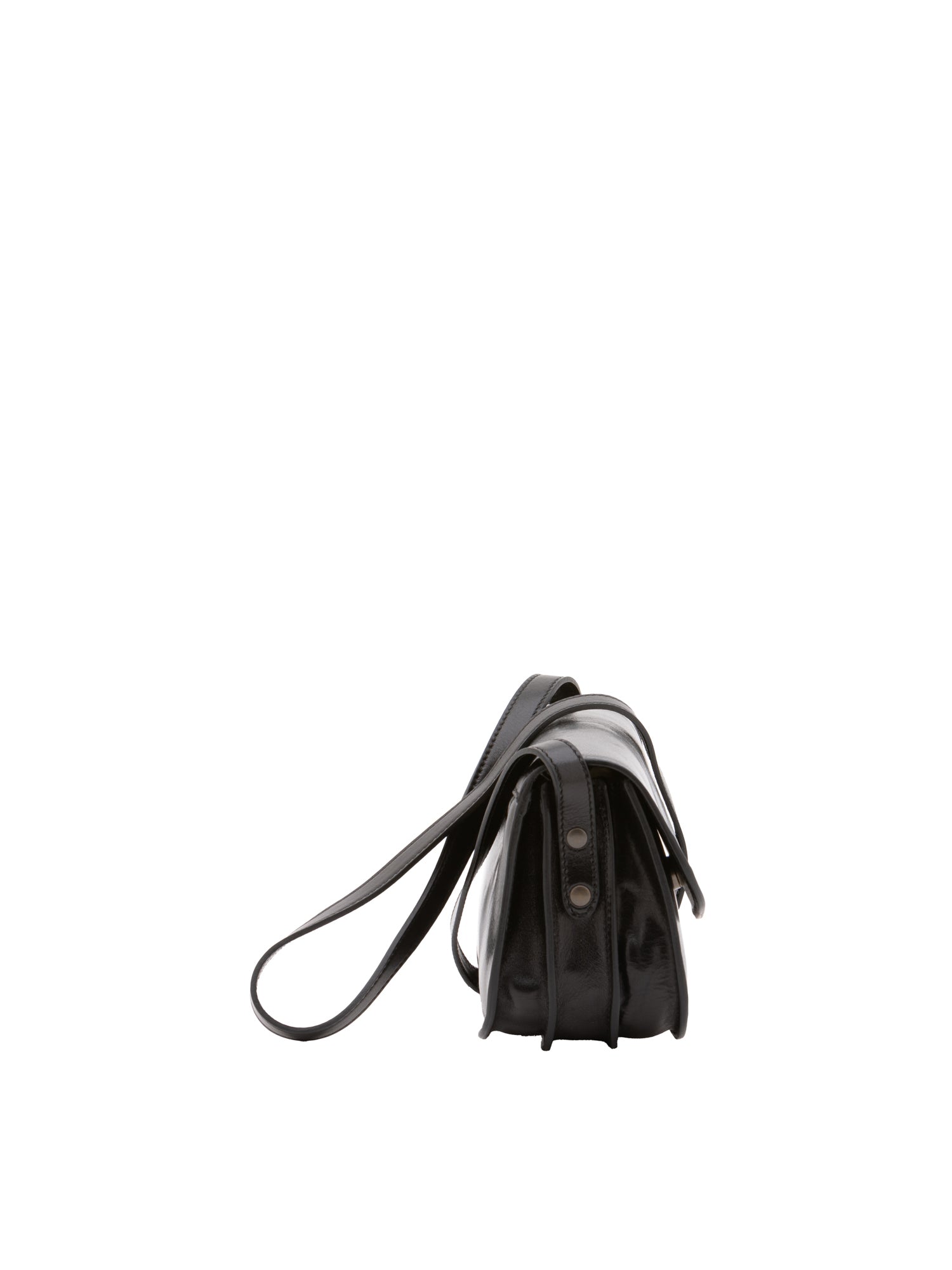 Crossbody bag I Fratelli Women Genuine leather -Rosso Nero