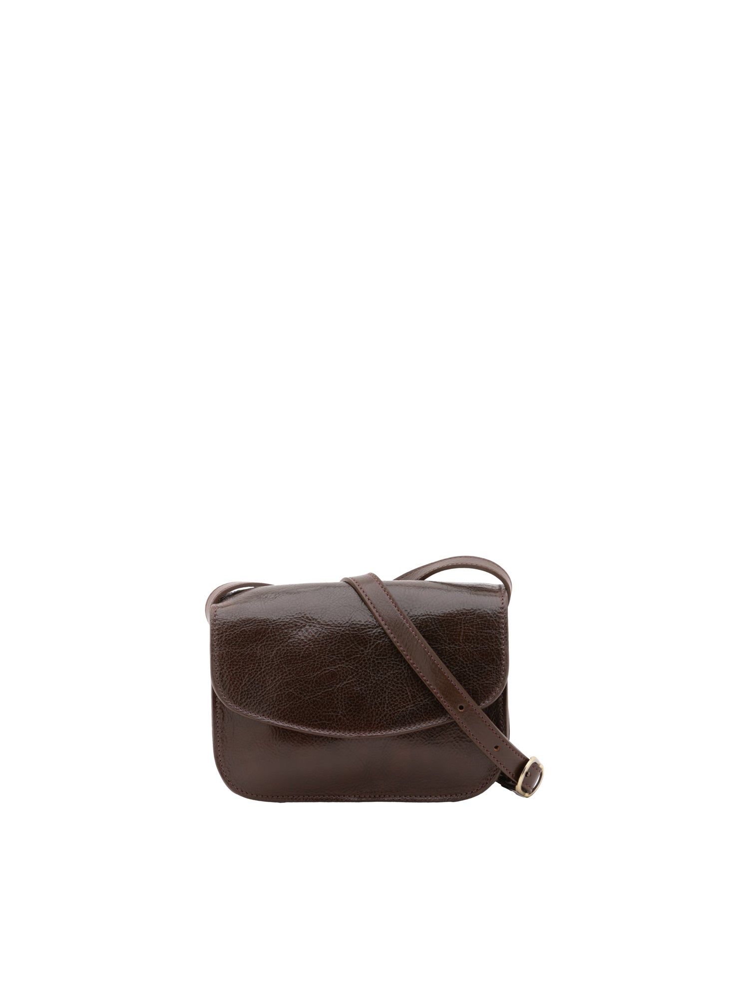 Crossbody bag I Fratelli Women Genuine leather -Rosso Testa di moro