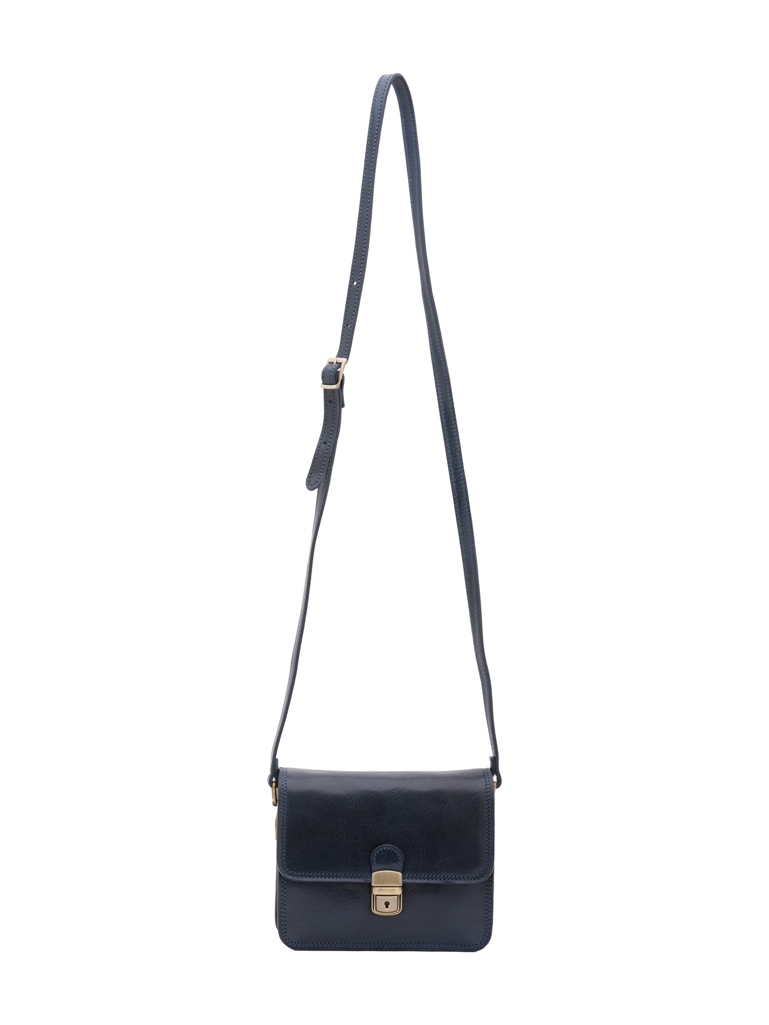 Crossbody bag I Fratelli Women Genuine leather -Rosso Blu