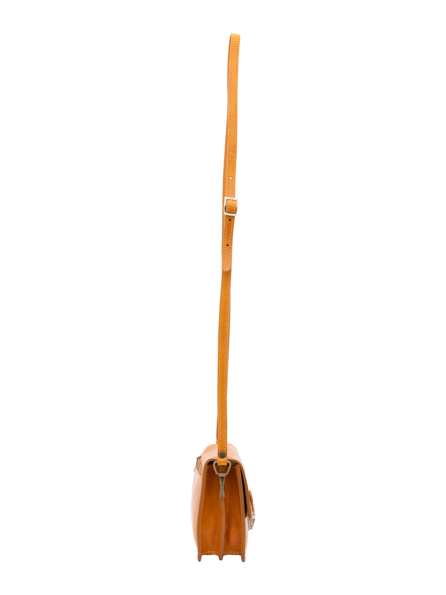Crossbody bag I Fratelli Women Genuine leather -Rosso Giallo