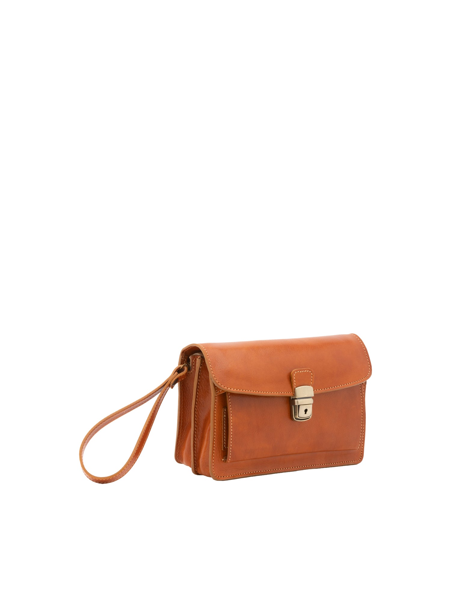 Handbag I Fratelli Men Genuine leather -Marrone Cognac