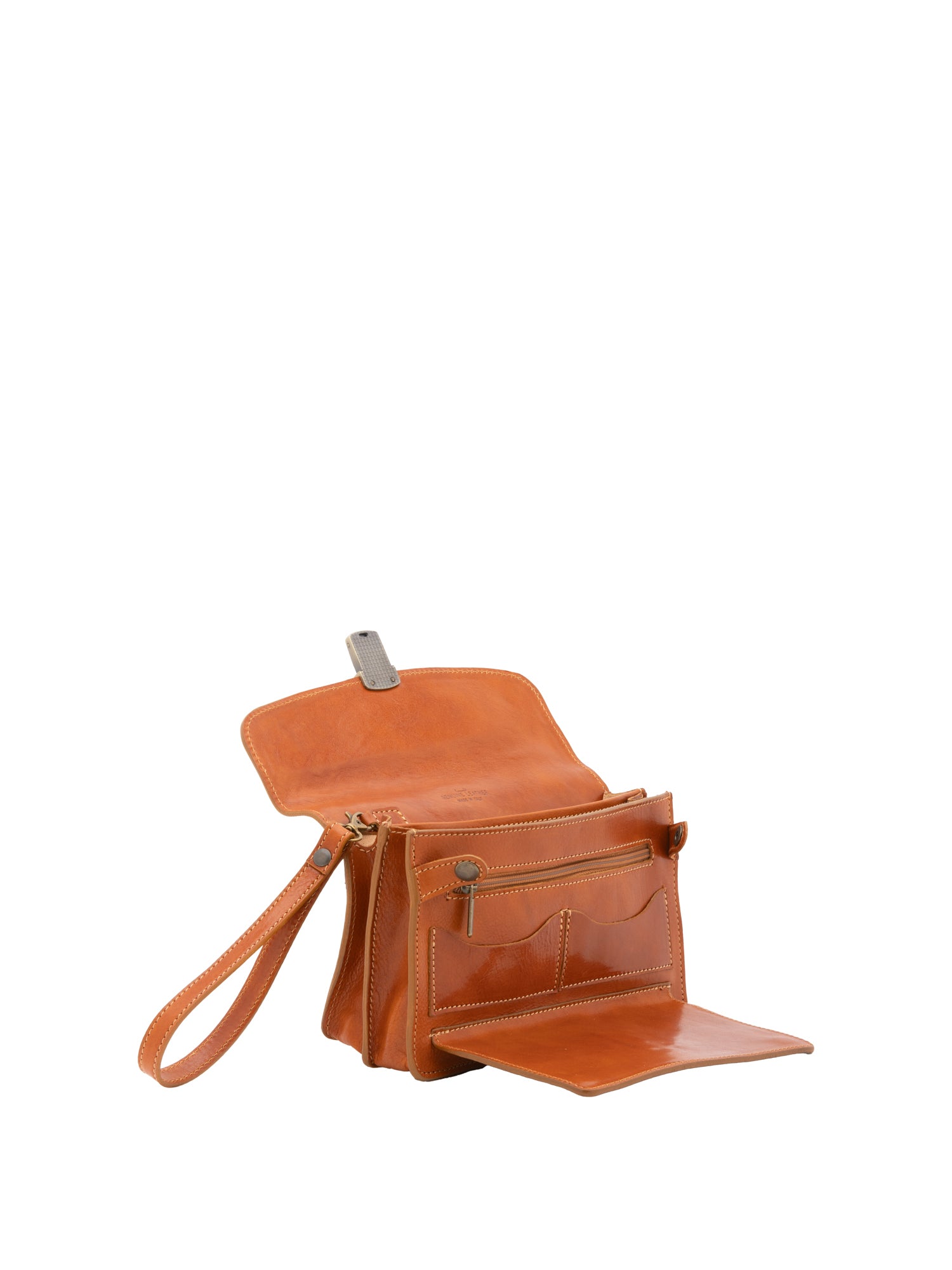 Handbag I Fratelli Men Genuine leather -Marrone Cognac