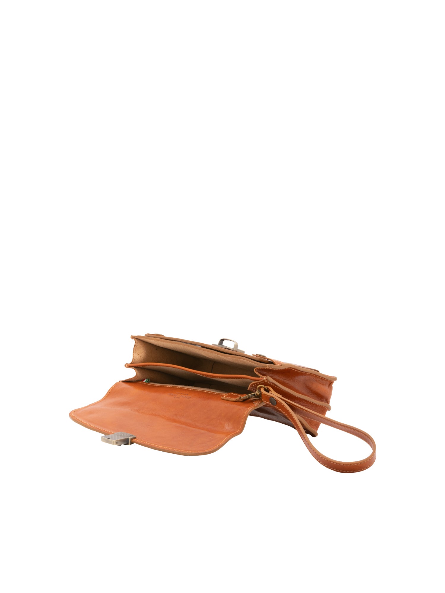 Handbag I Fratelli Men Genuine leather -Marrone Cognac