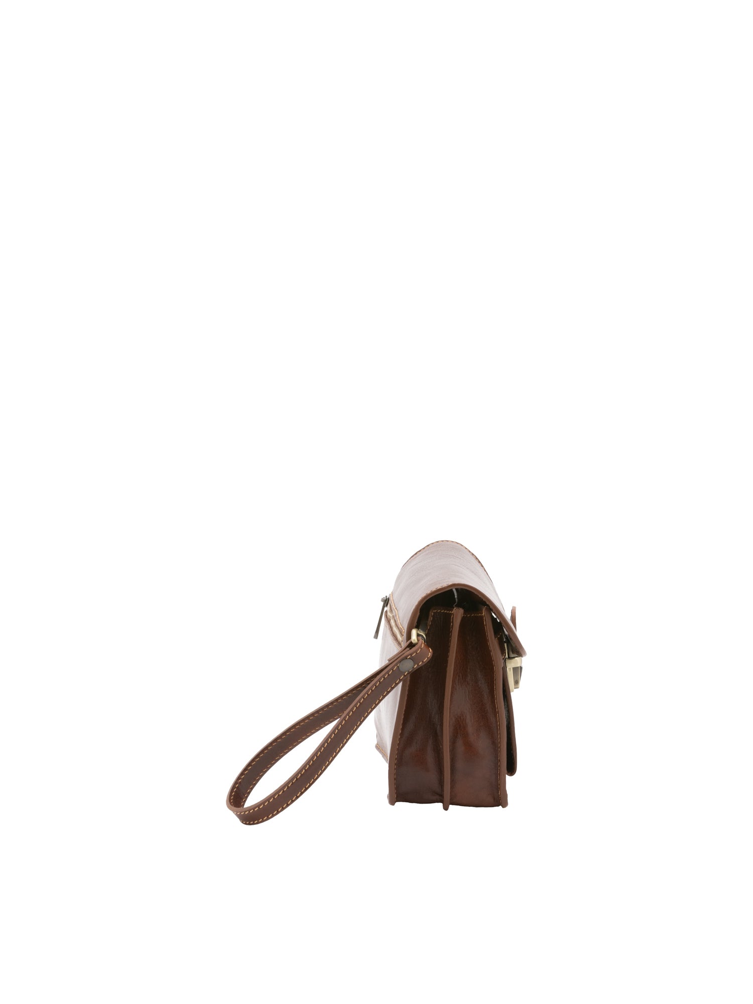 Handbag I Fratelli Men Genuine leather -Marrone Marrone
