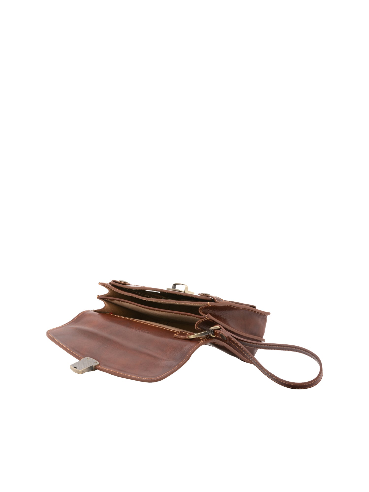 Handbag I Fratelli Men Genuine leather -Marrone Marrone